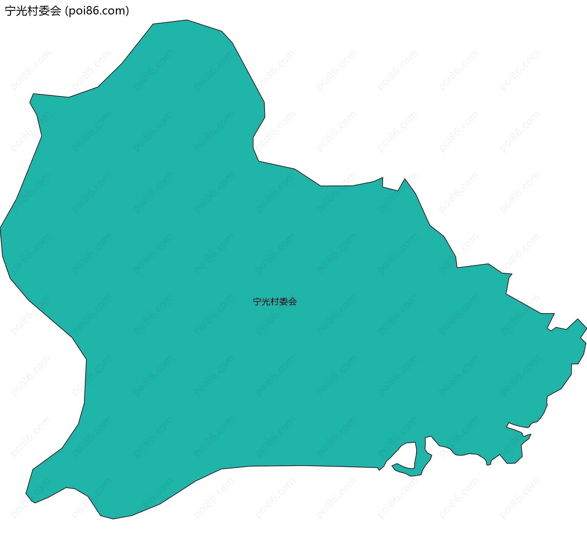 宁光村委会边界地图