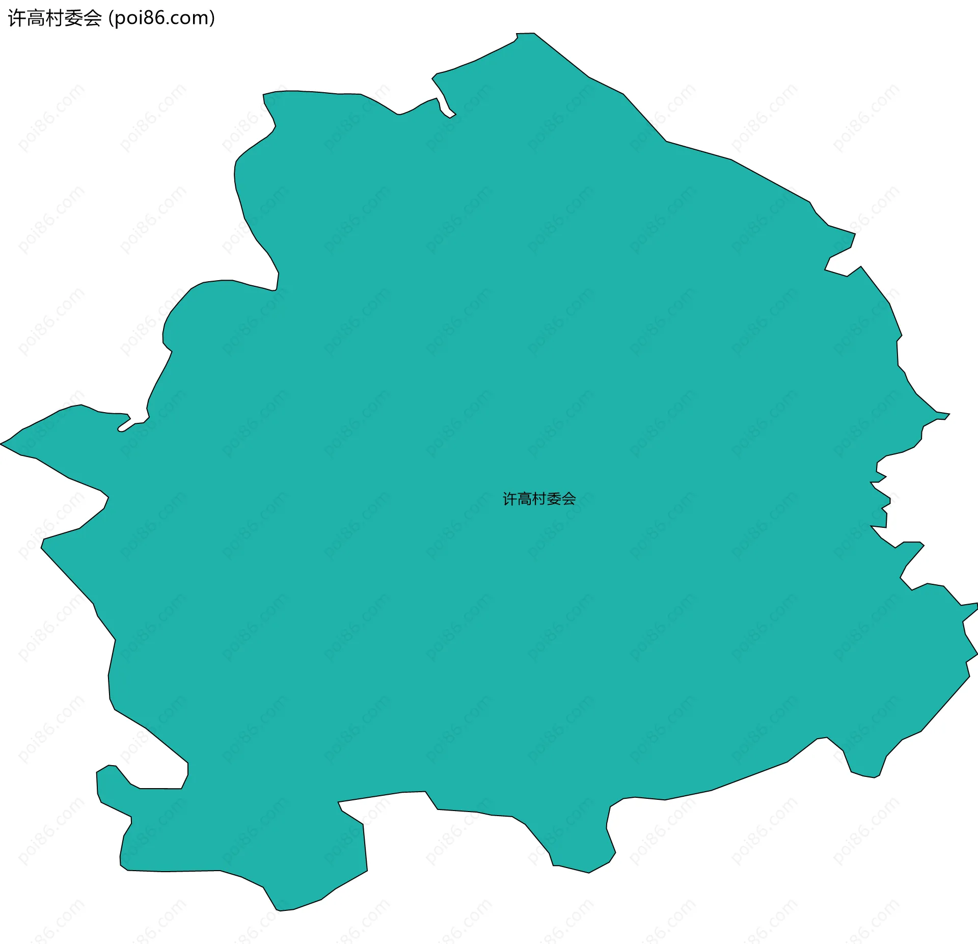 许高村委会边界地图