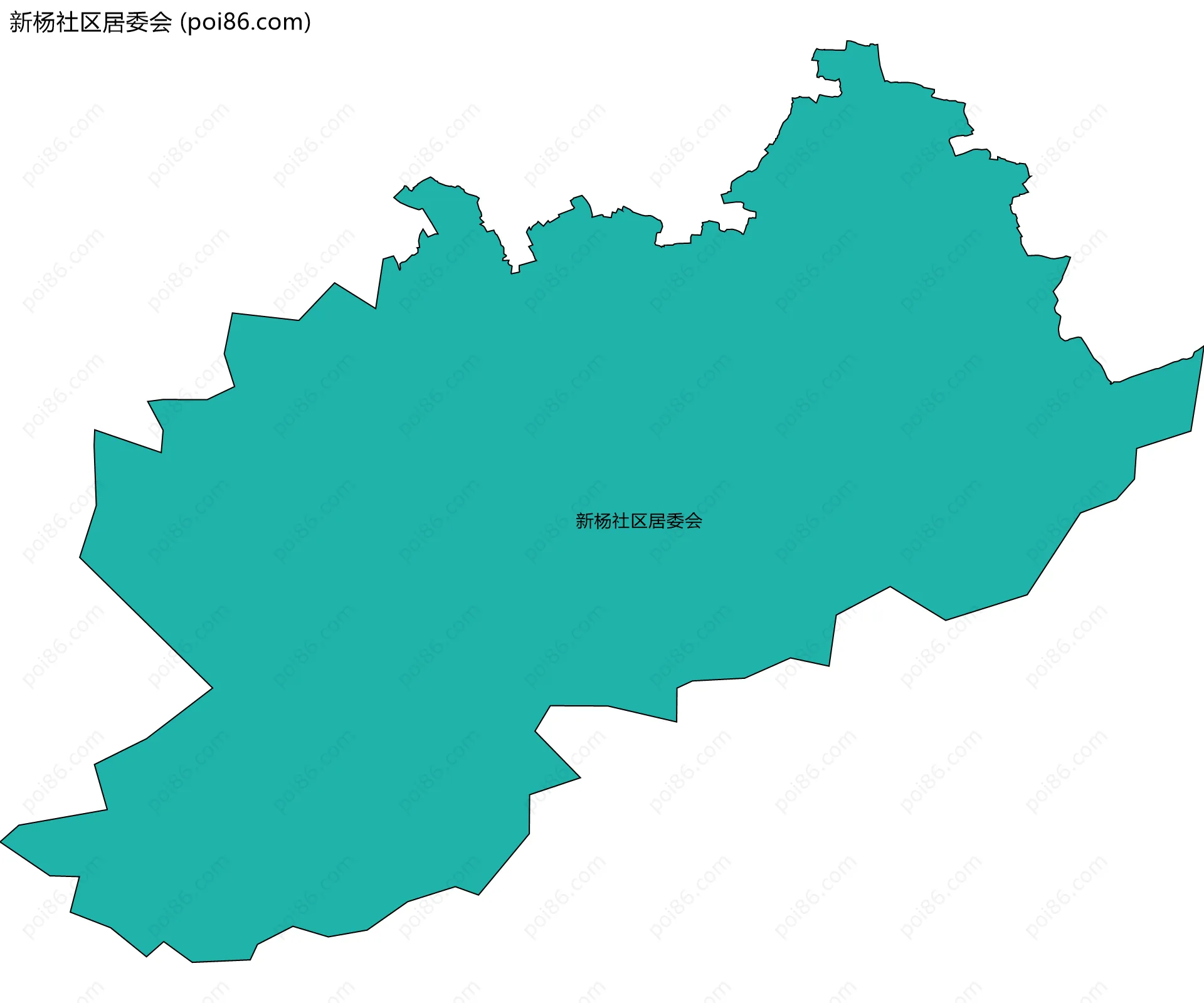 新杨社区居委会边界地图