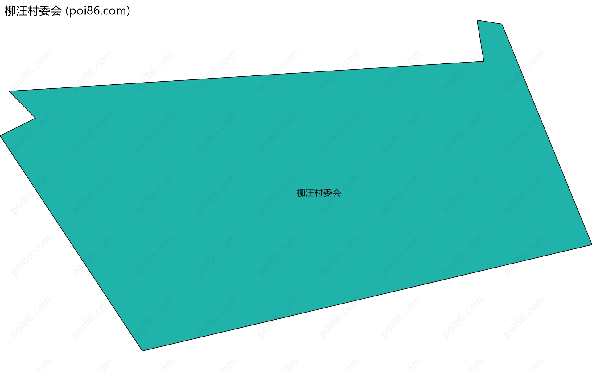 柳汪村委会边界地图