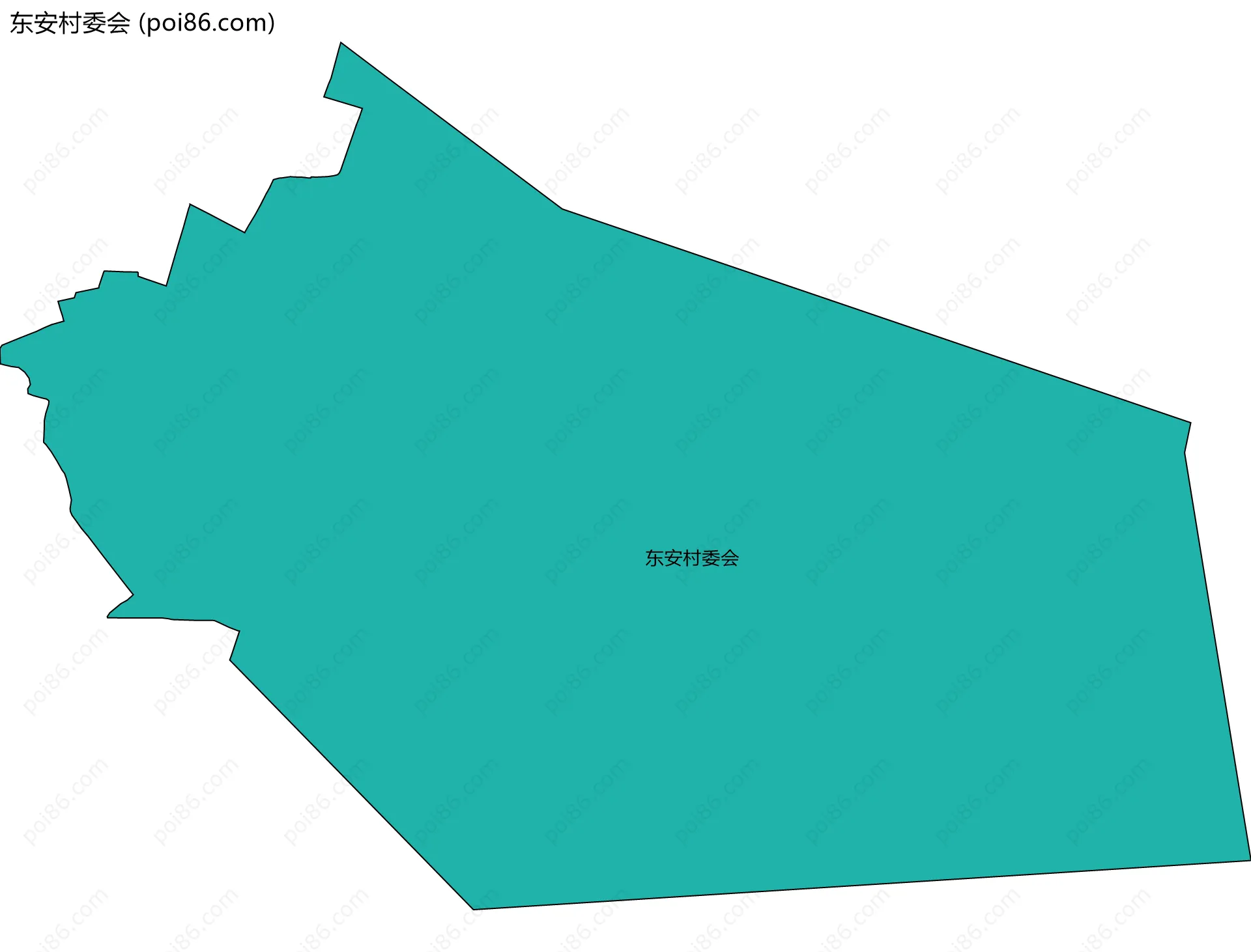 东安村委会边界地图