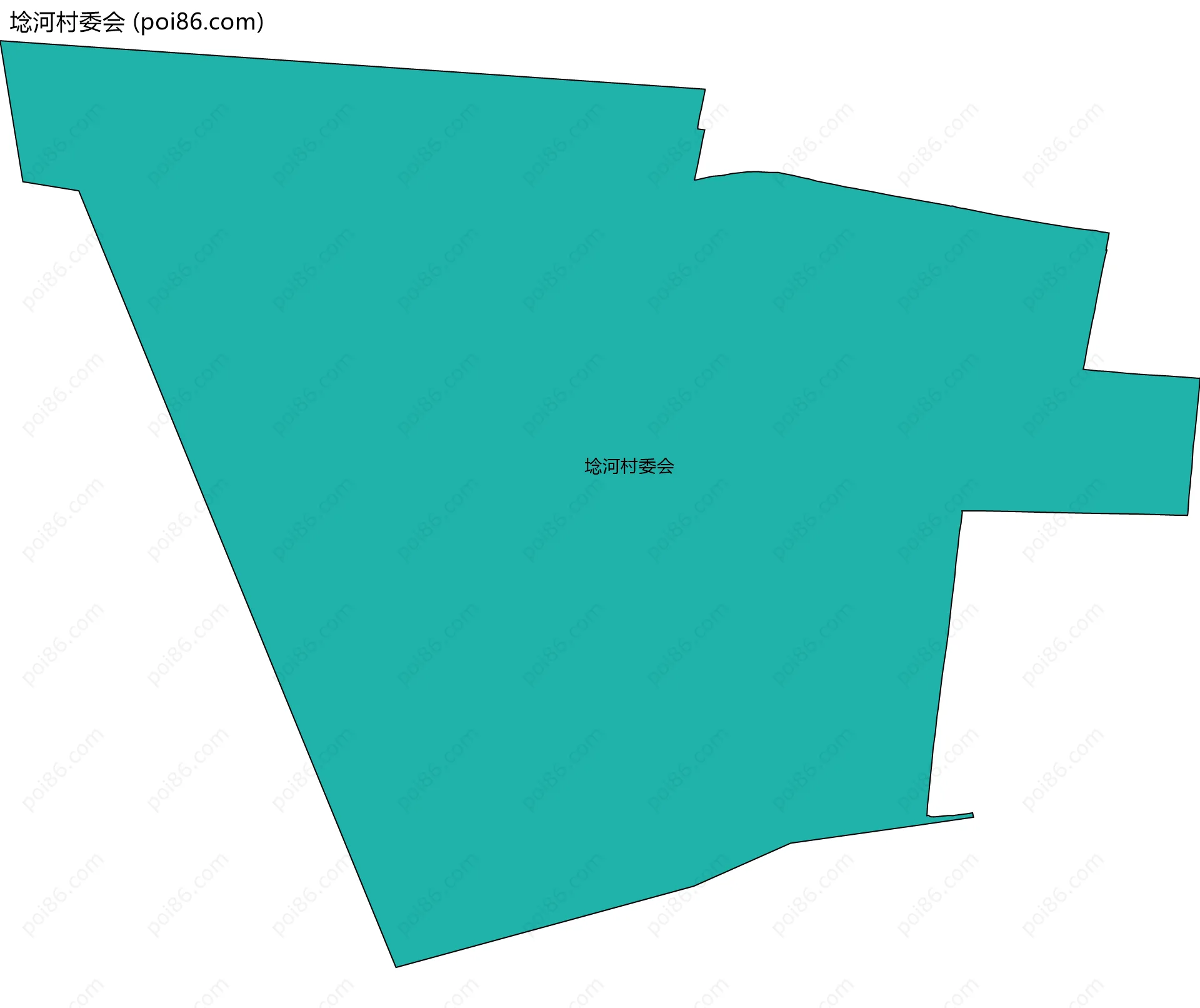 埝河村委会边界地图