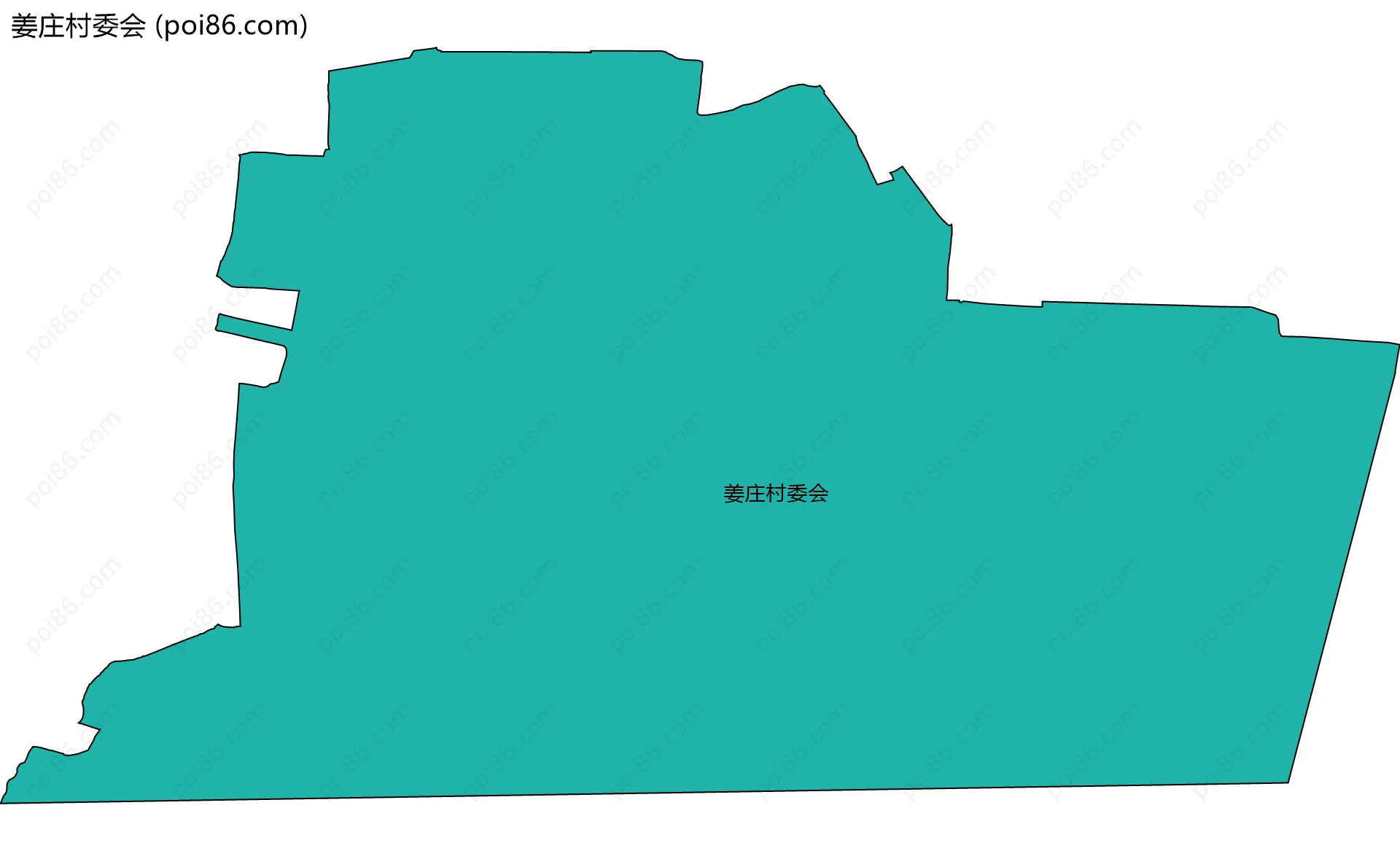 姜庄村委会边界地图