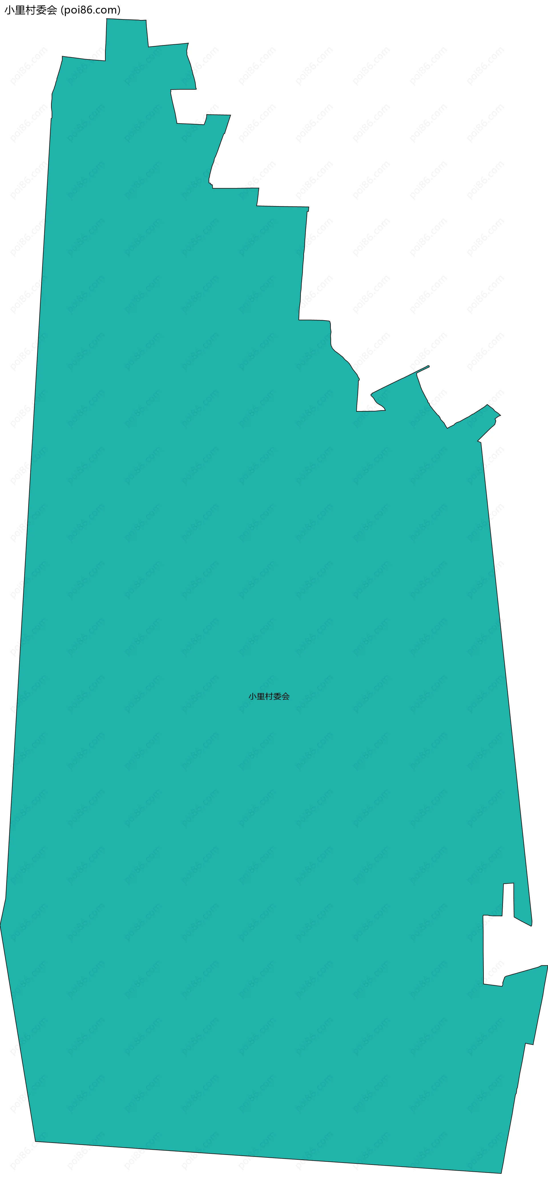 小里村委会边界地图