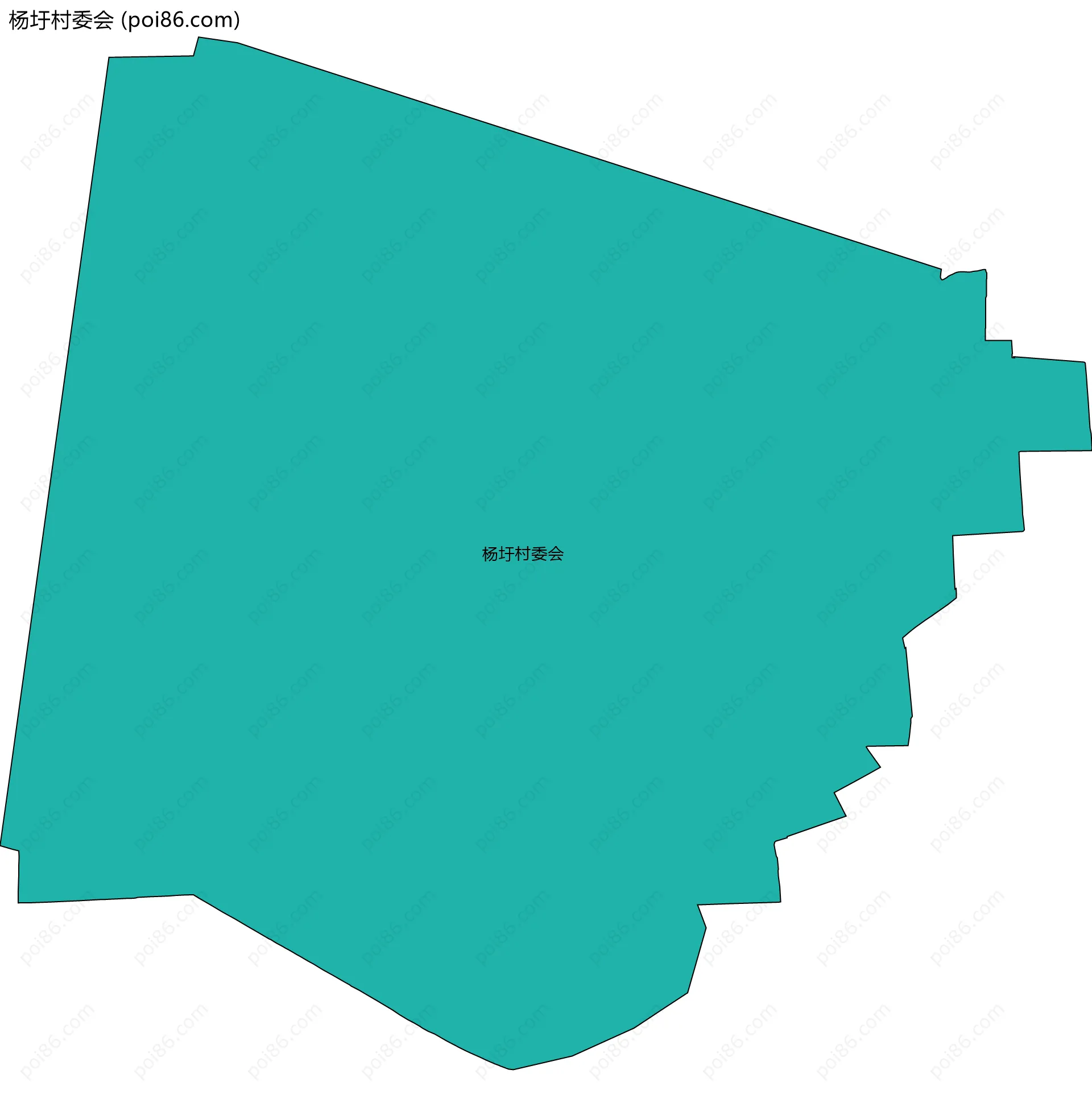 杨圩村委会边界地图