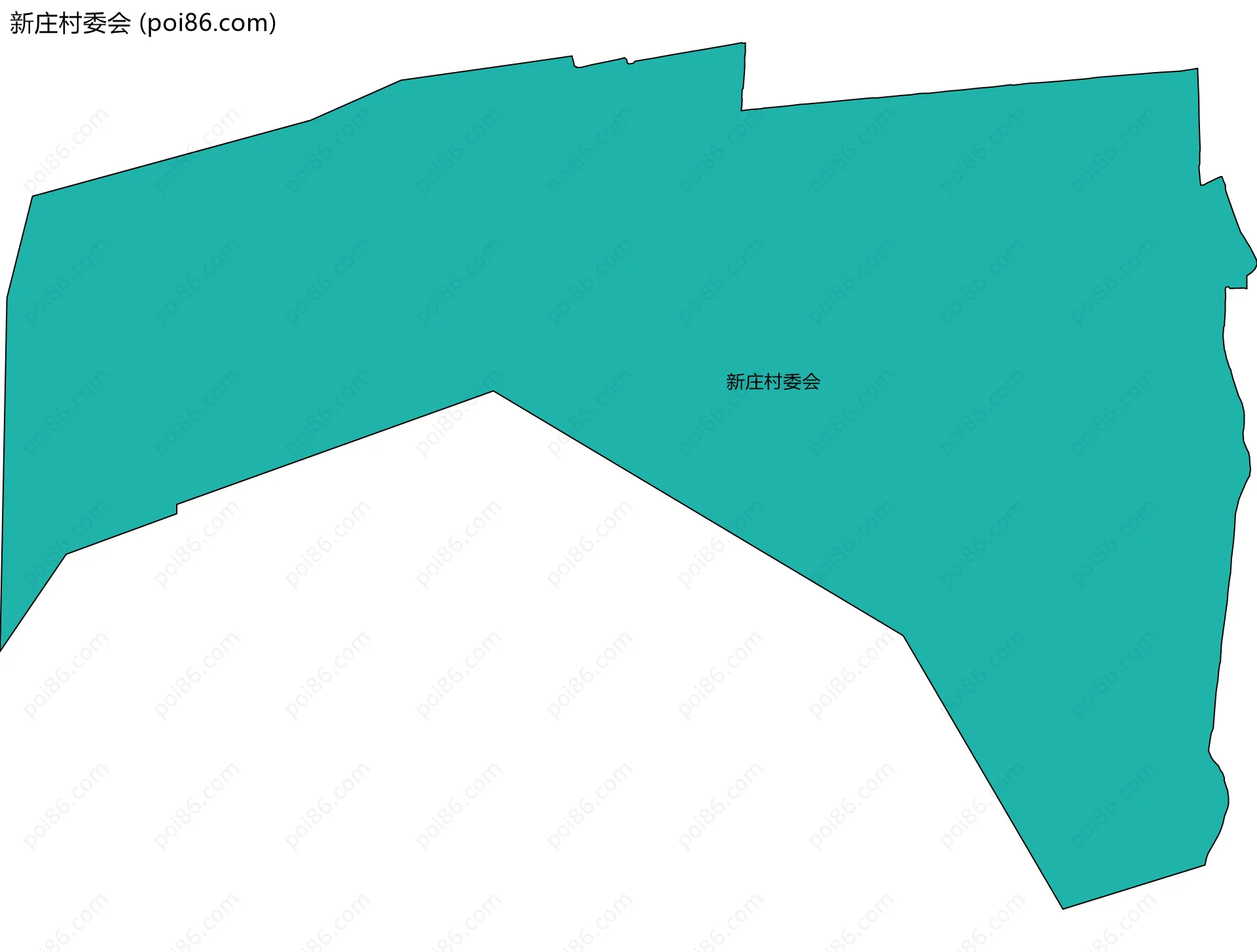 新庄村委会边界地图
