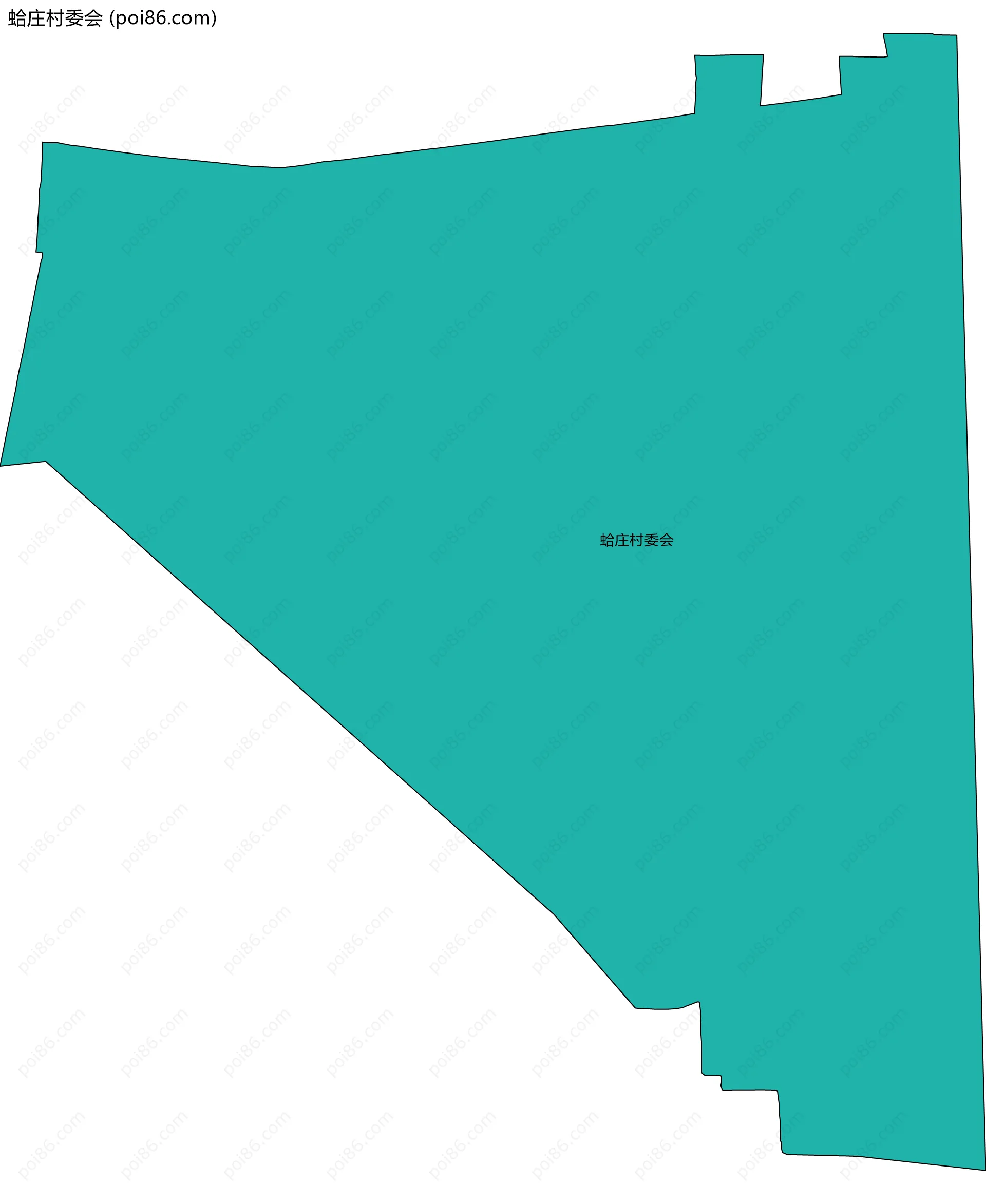 蛤庄村委会边界地图