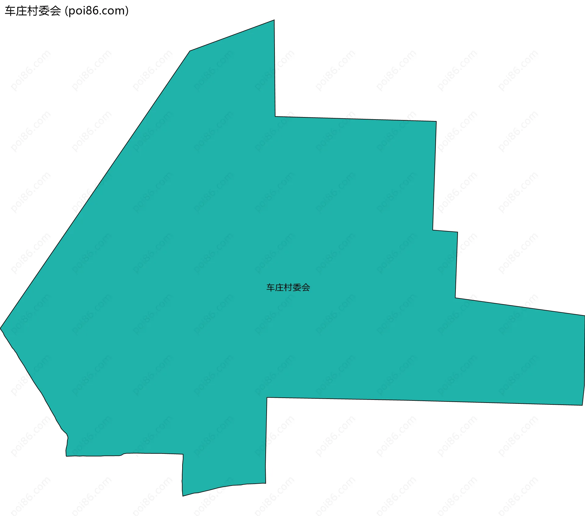 车庄村委会边界地图