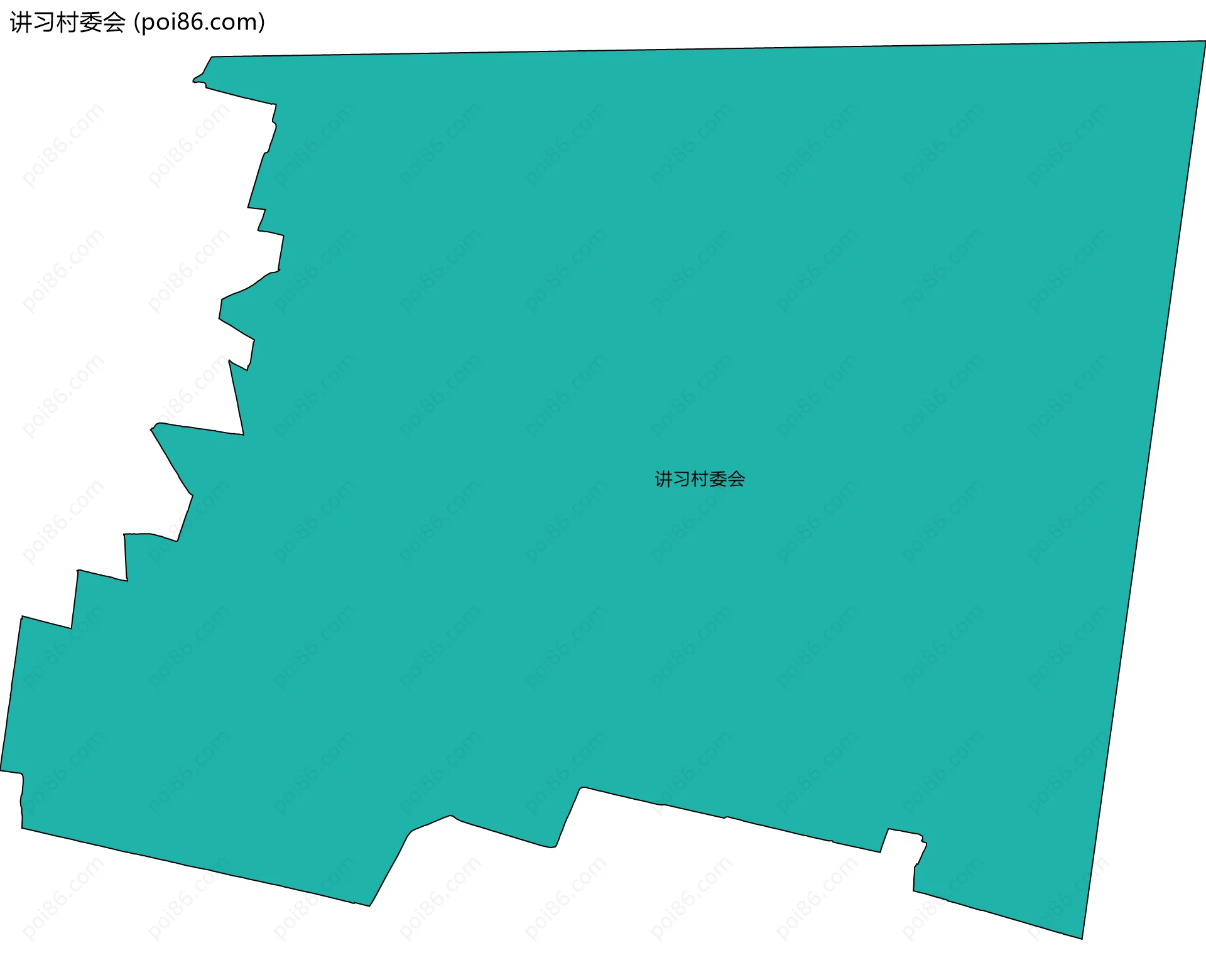 讲习村委会边界地图