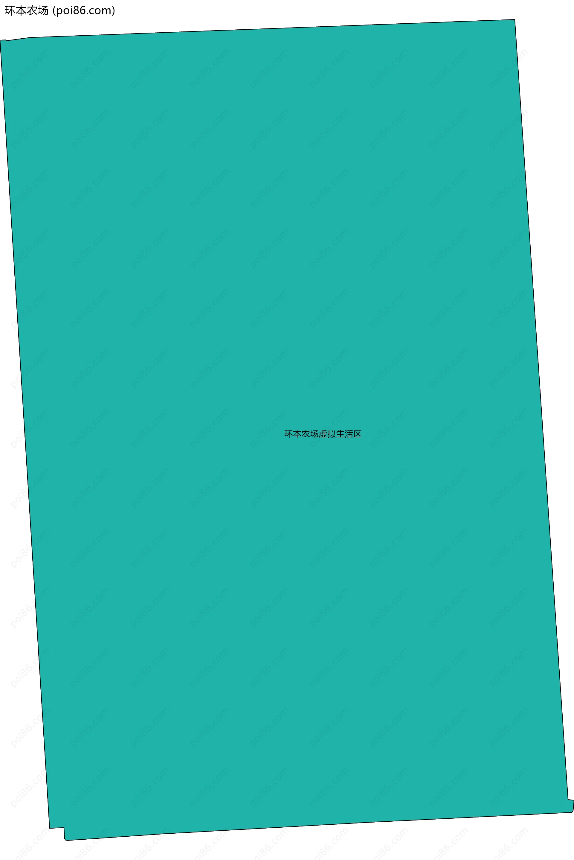 环本农场边界地图(五级行政区划)