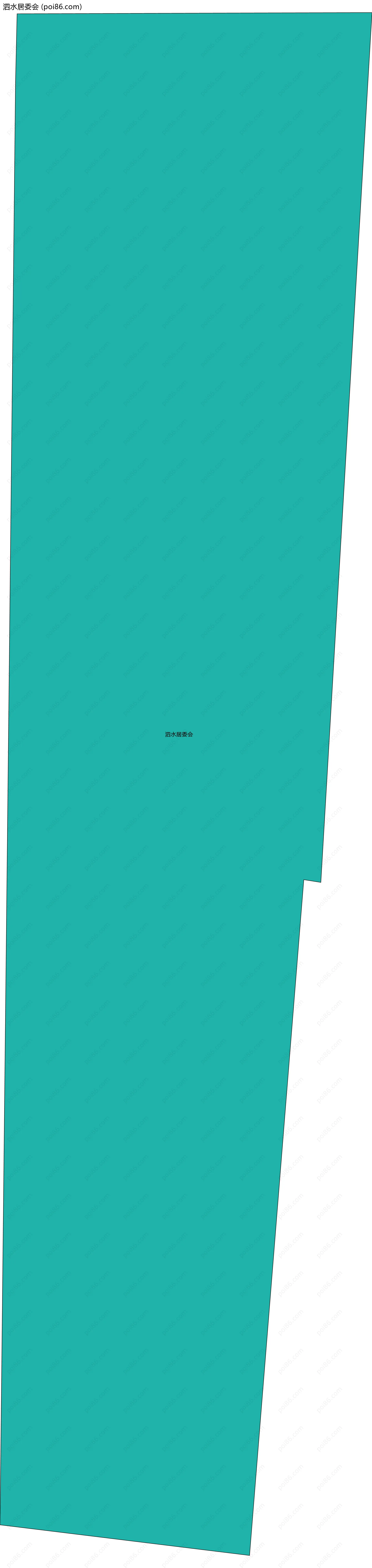 泗水居委会边界地图