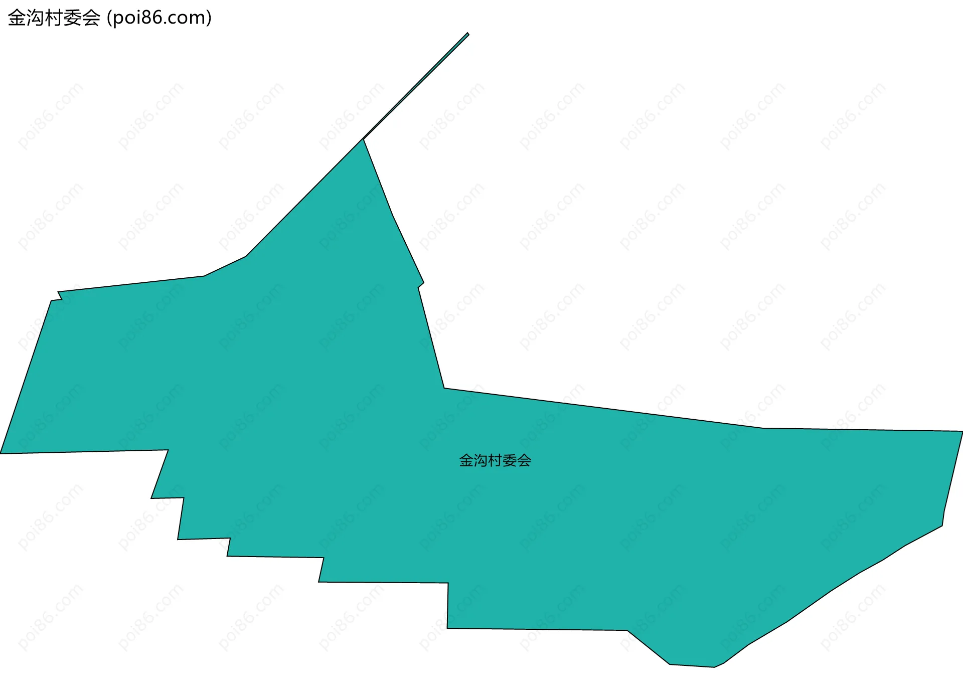 金沟村委会边界地图