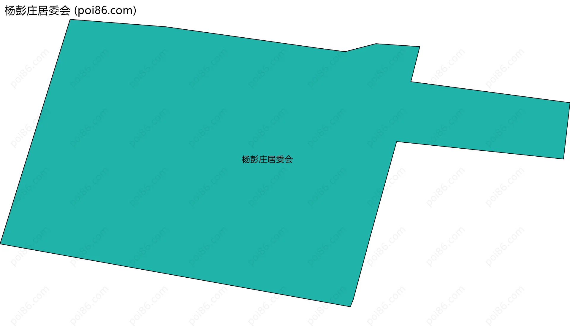 杨彭庄居委会边界地图