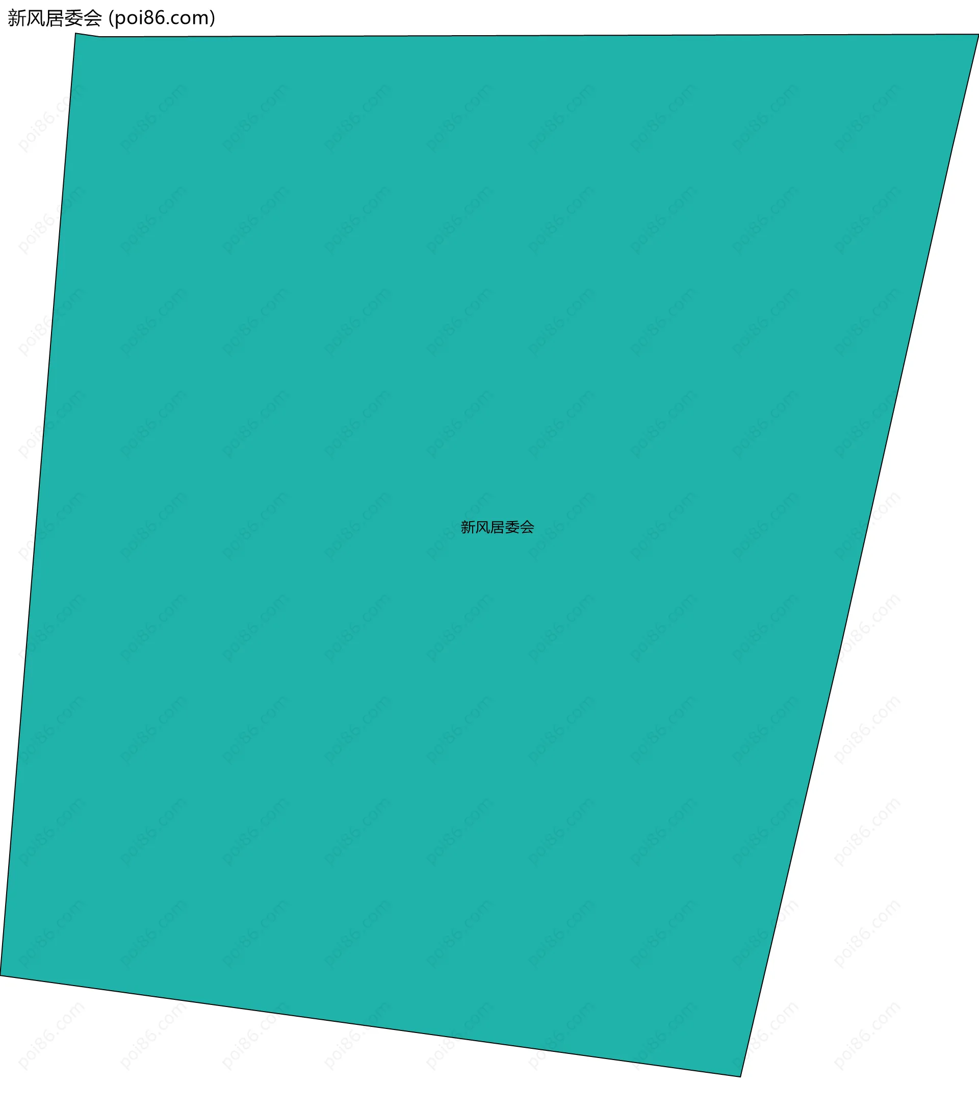 新风居委会边界地图