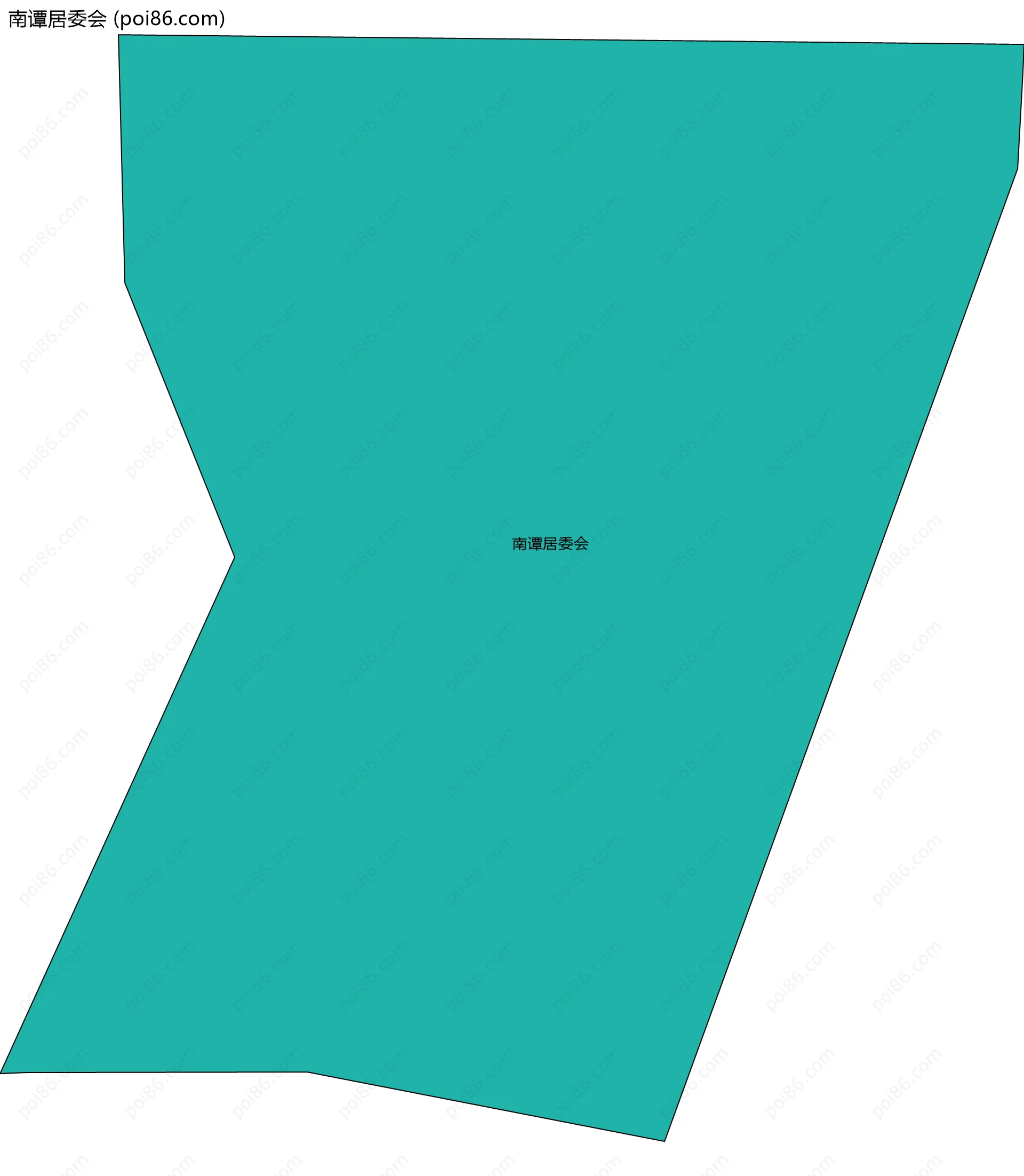 南谭居委会边界地图