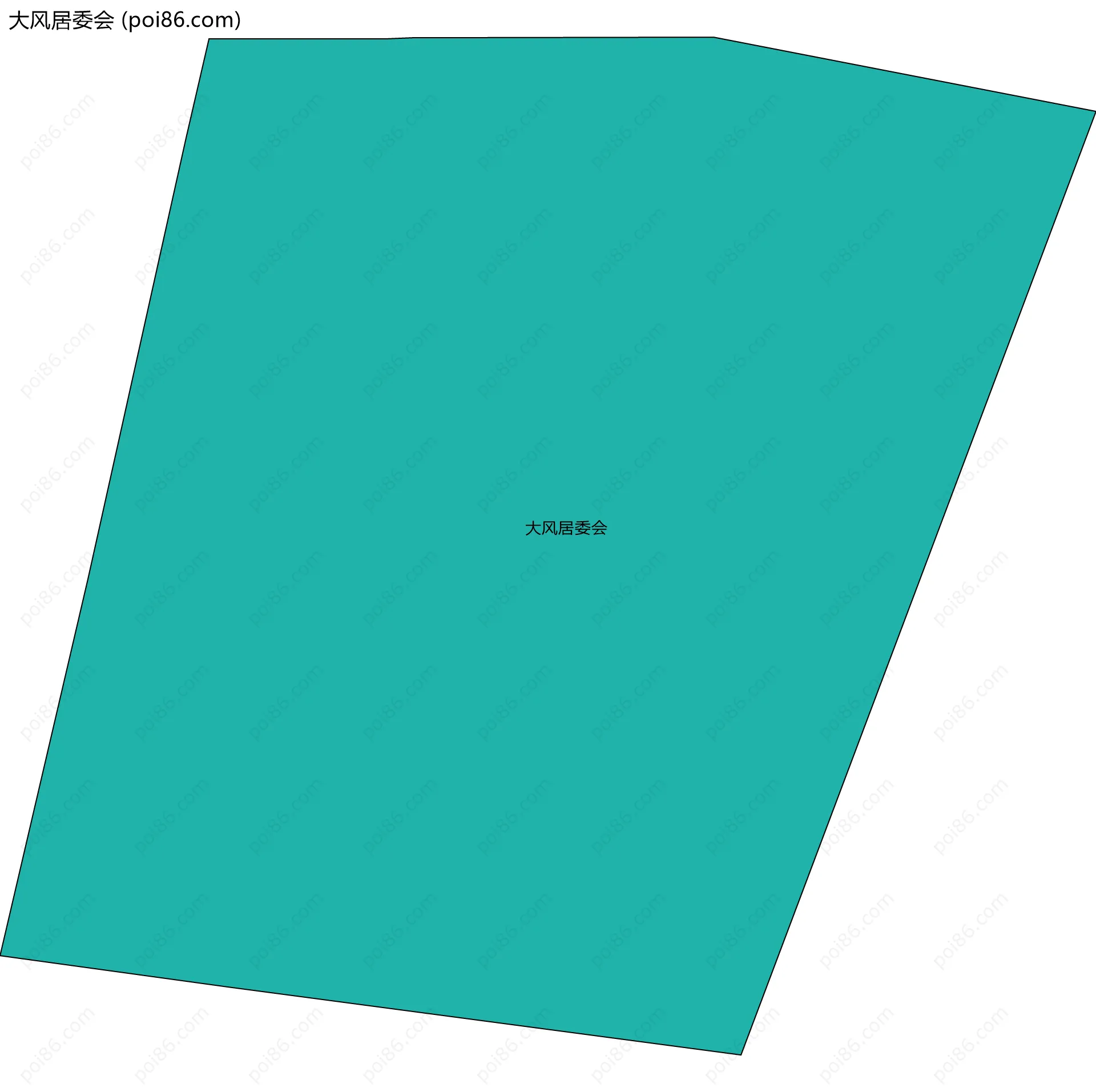 大风居委会边界地图