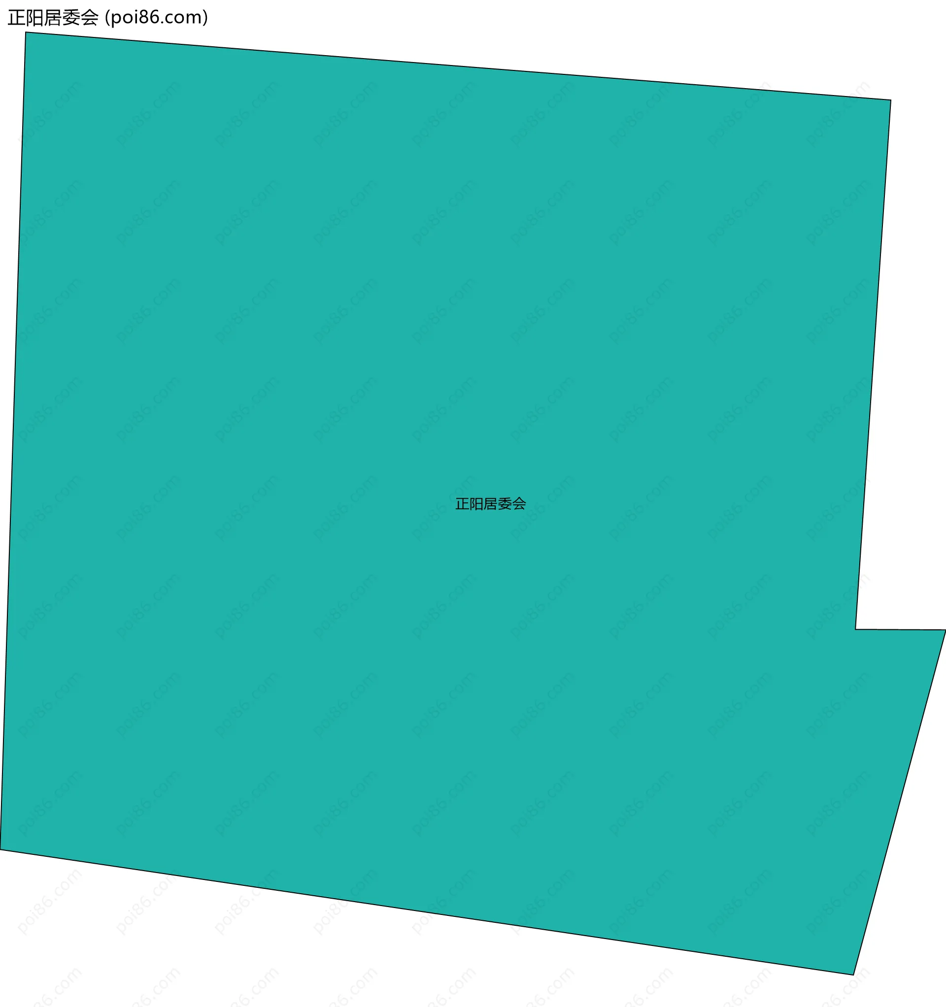 正阳居委会边界地图