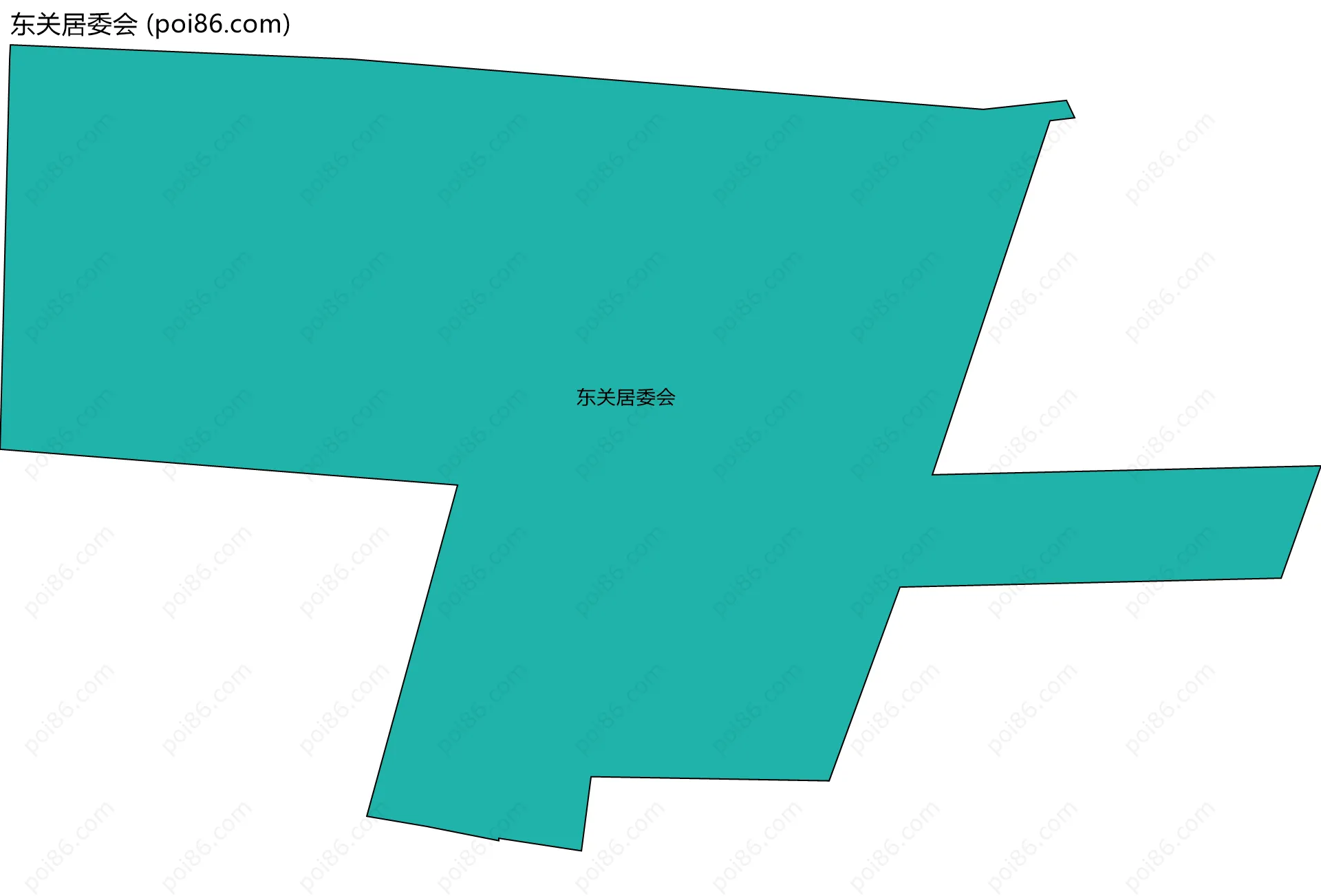 东关居委会边界地图
