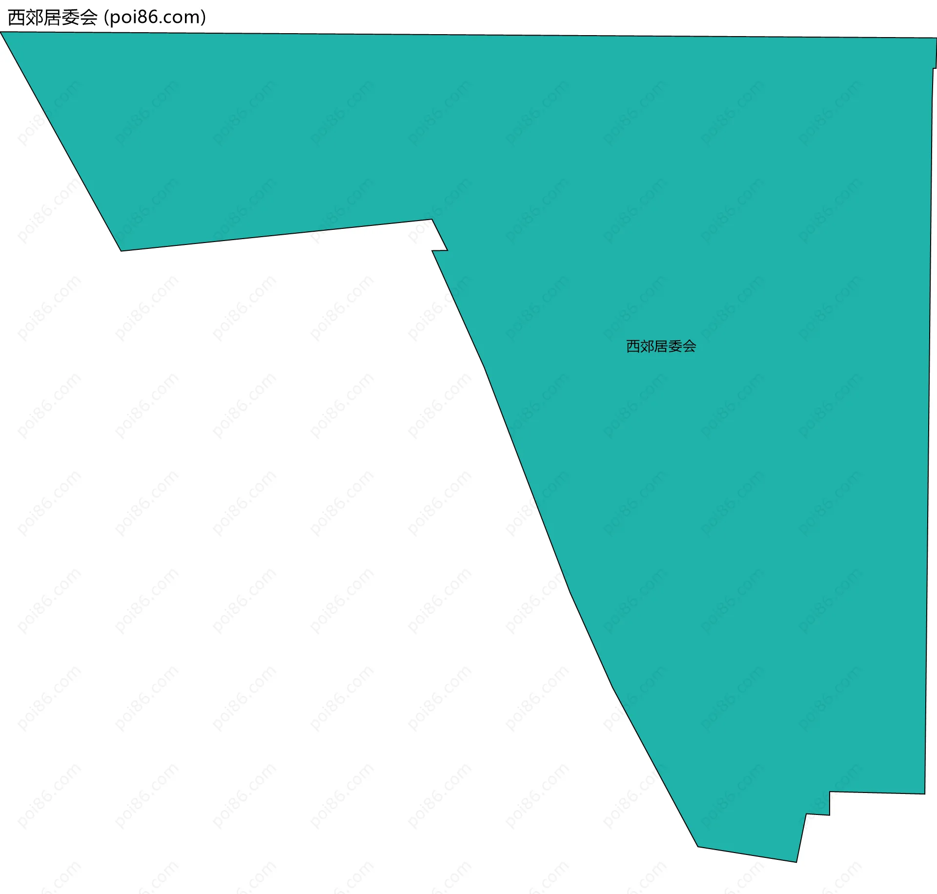 西郊居委会边界地图