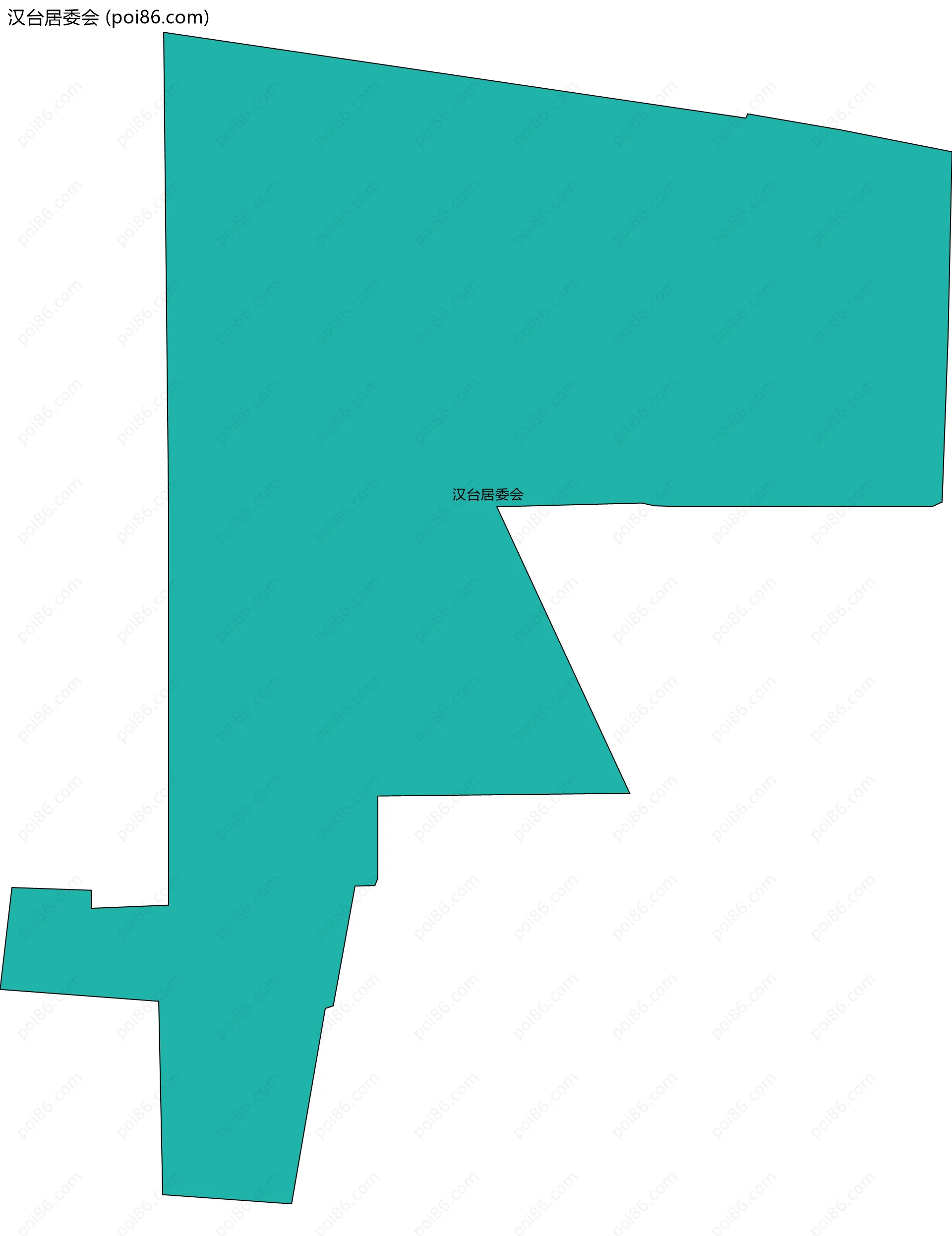 汉台居委会边界地图