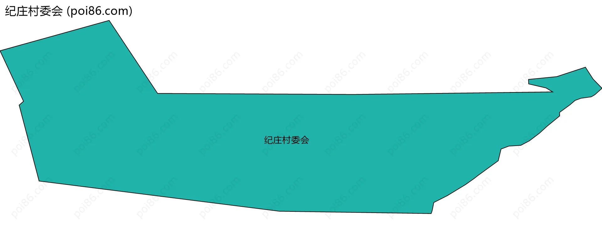 纪庄村委会边界地图