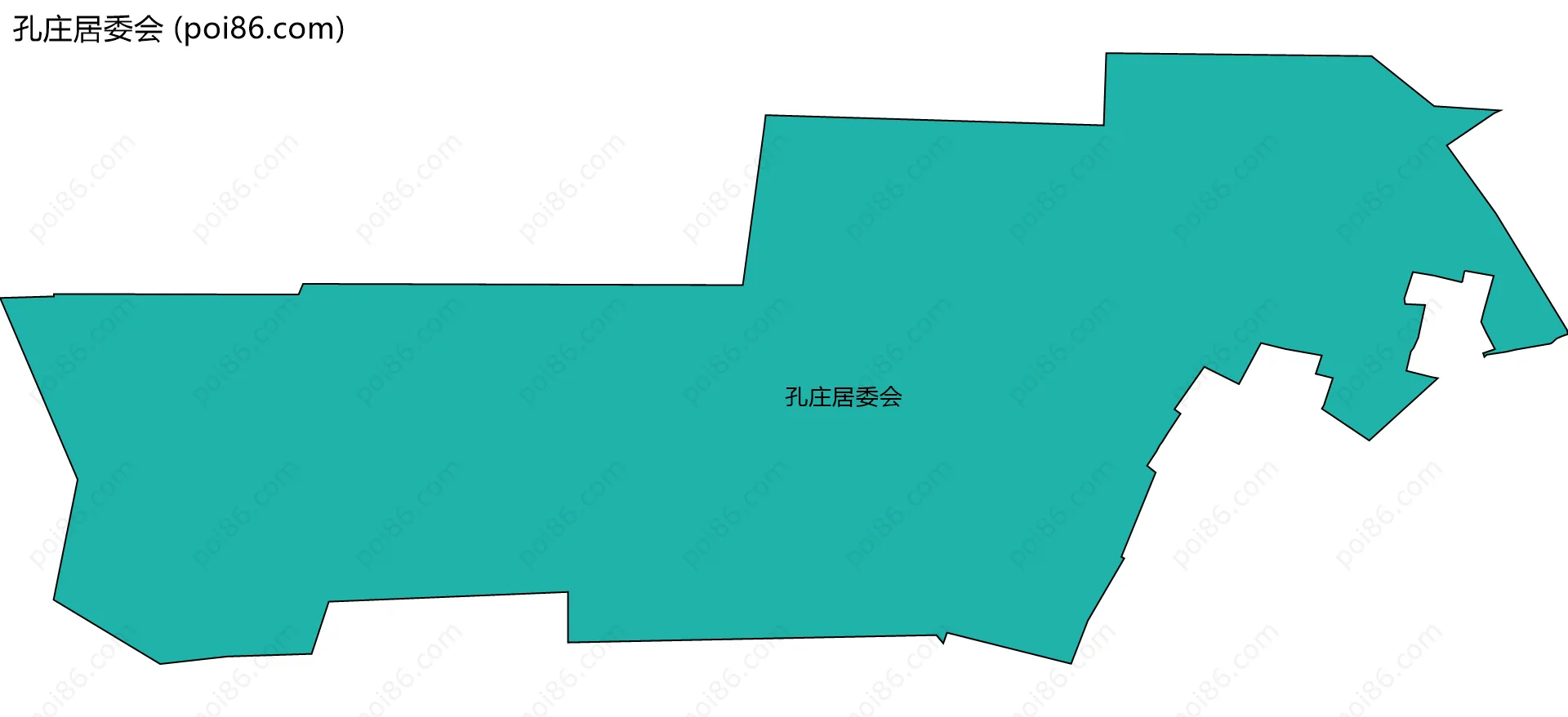 孔庄居委会边界地图