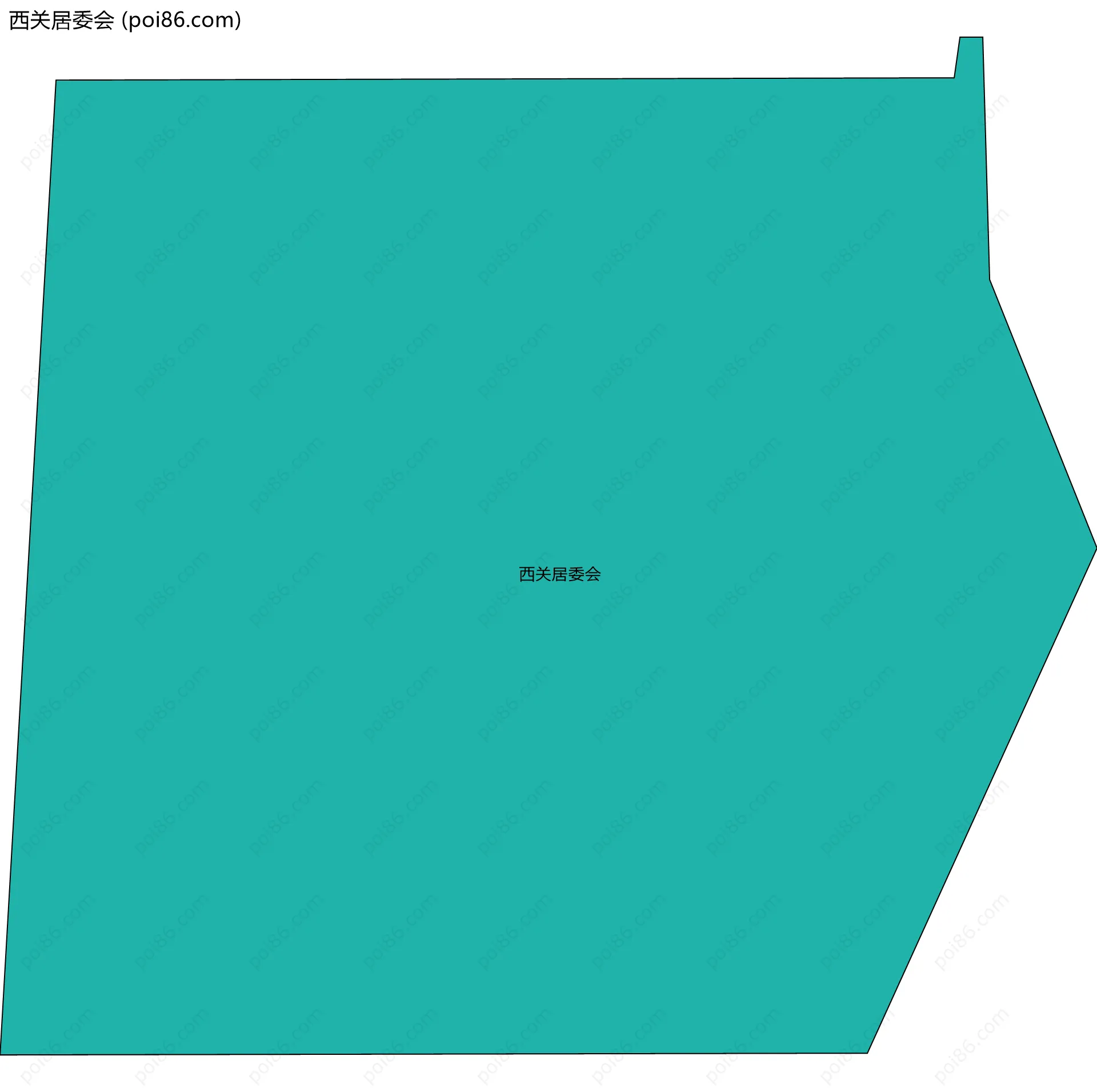 西关居委会边界地图