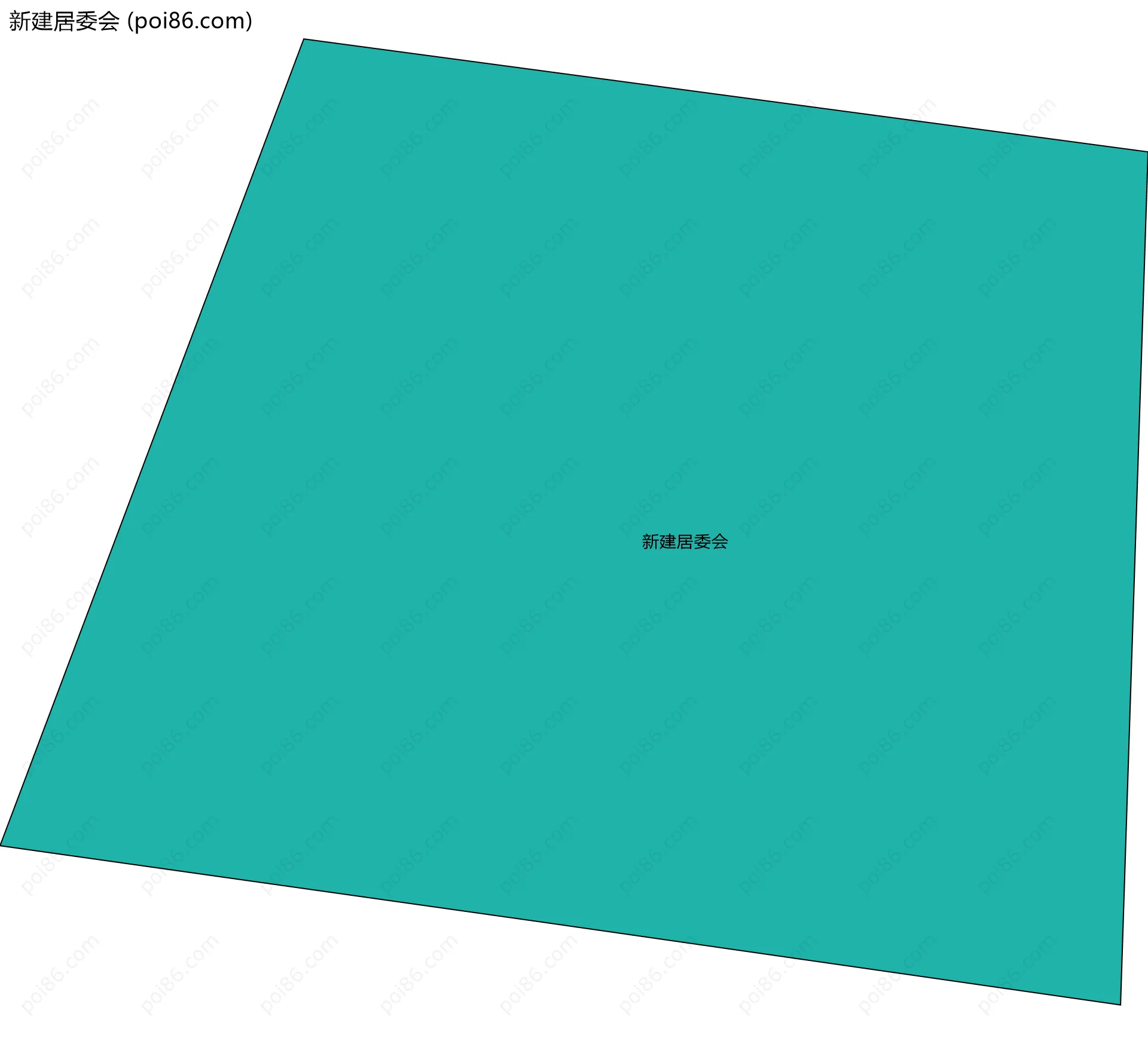 新建居委会边界地图