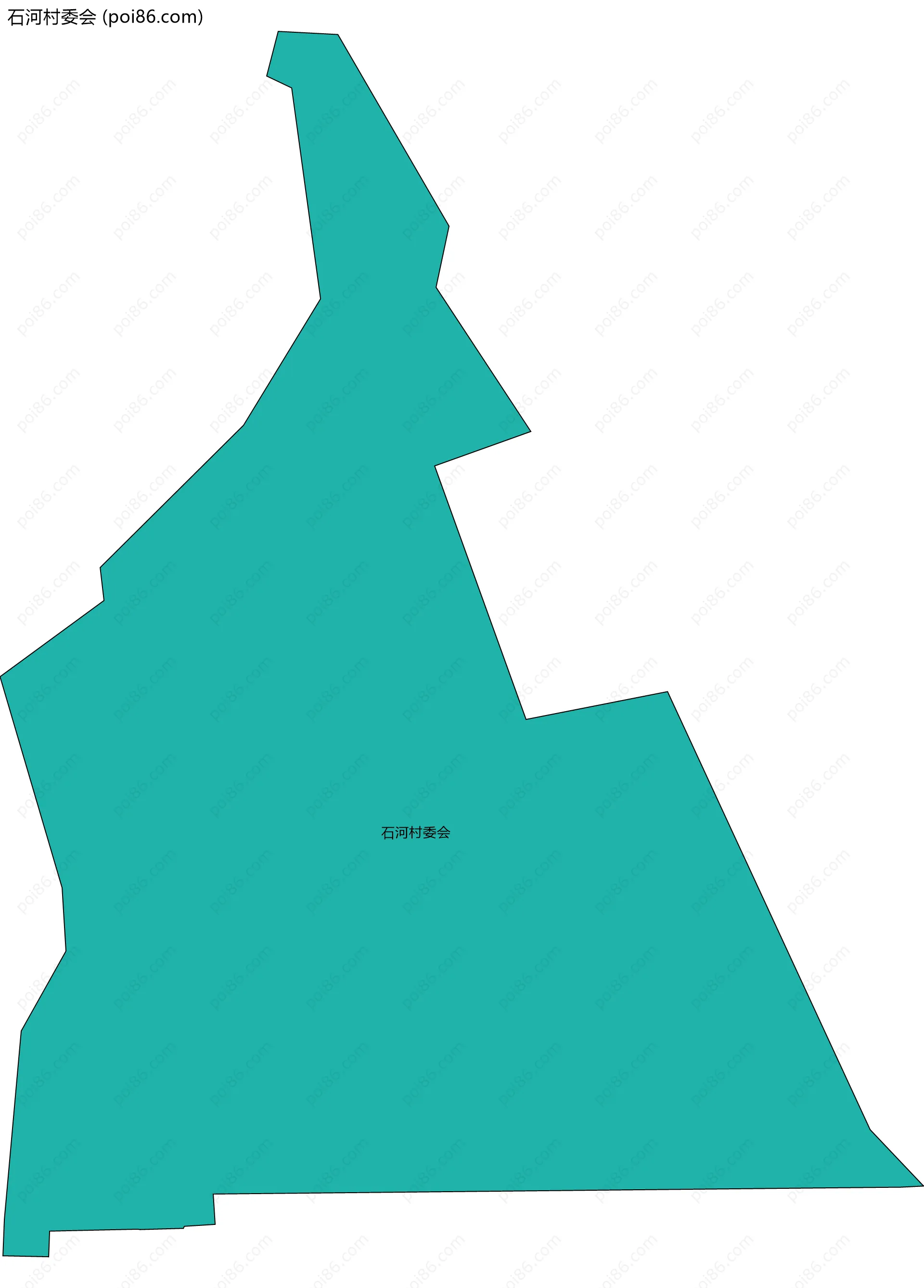 石河村委会边界地图