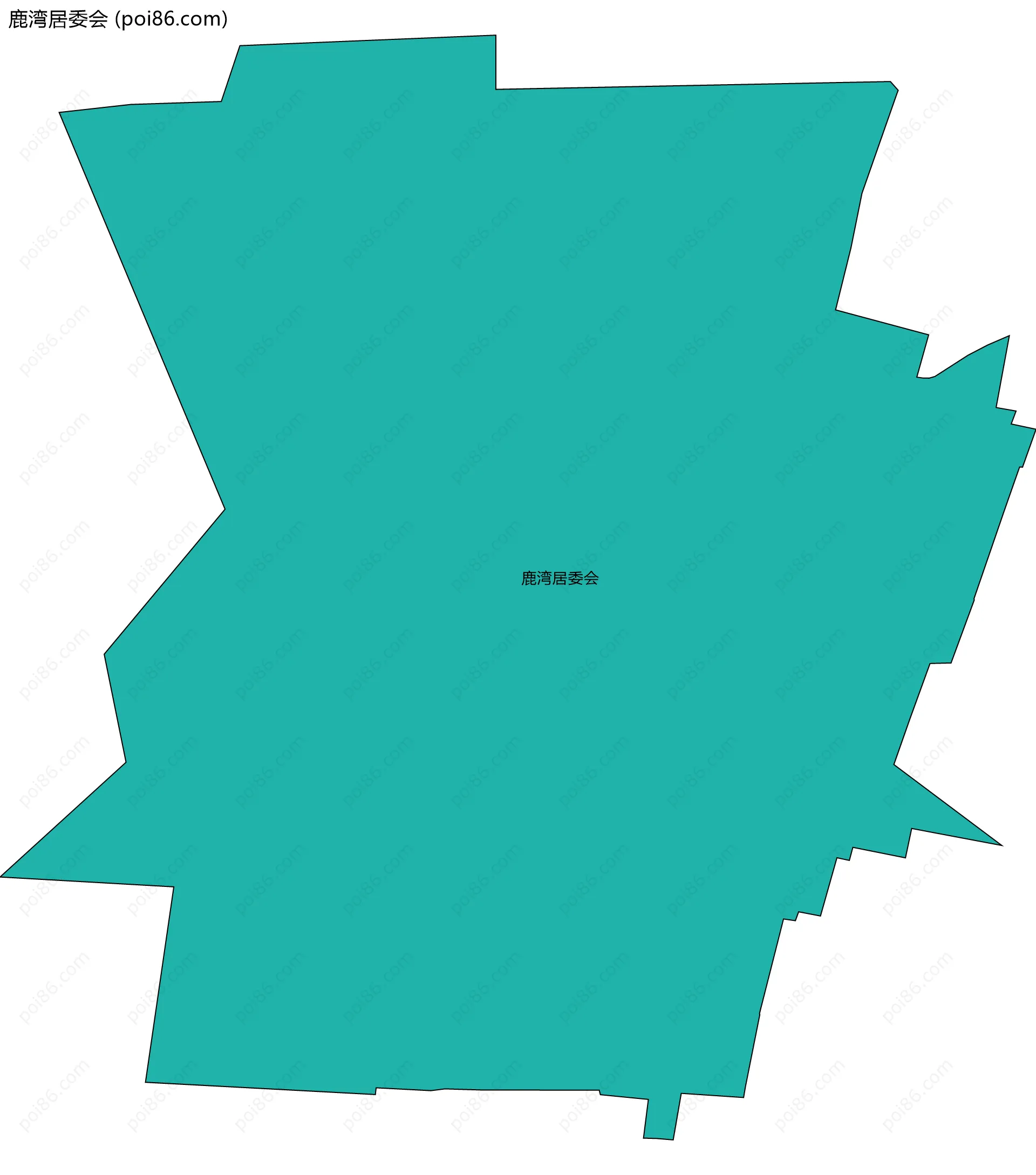 鹿湾居委会边界地图