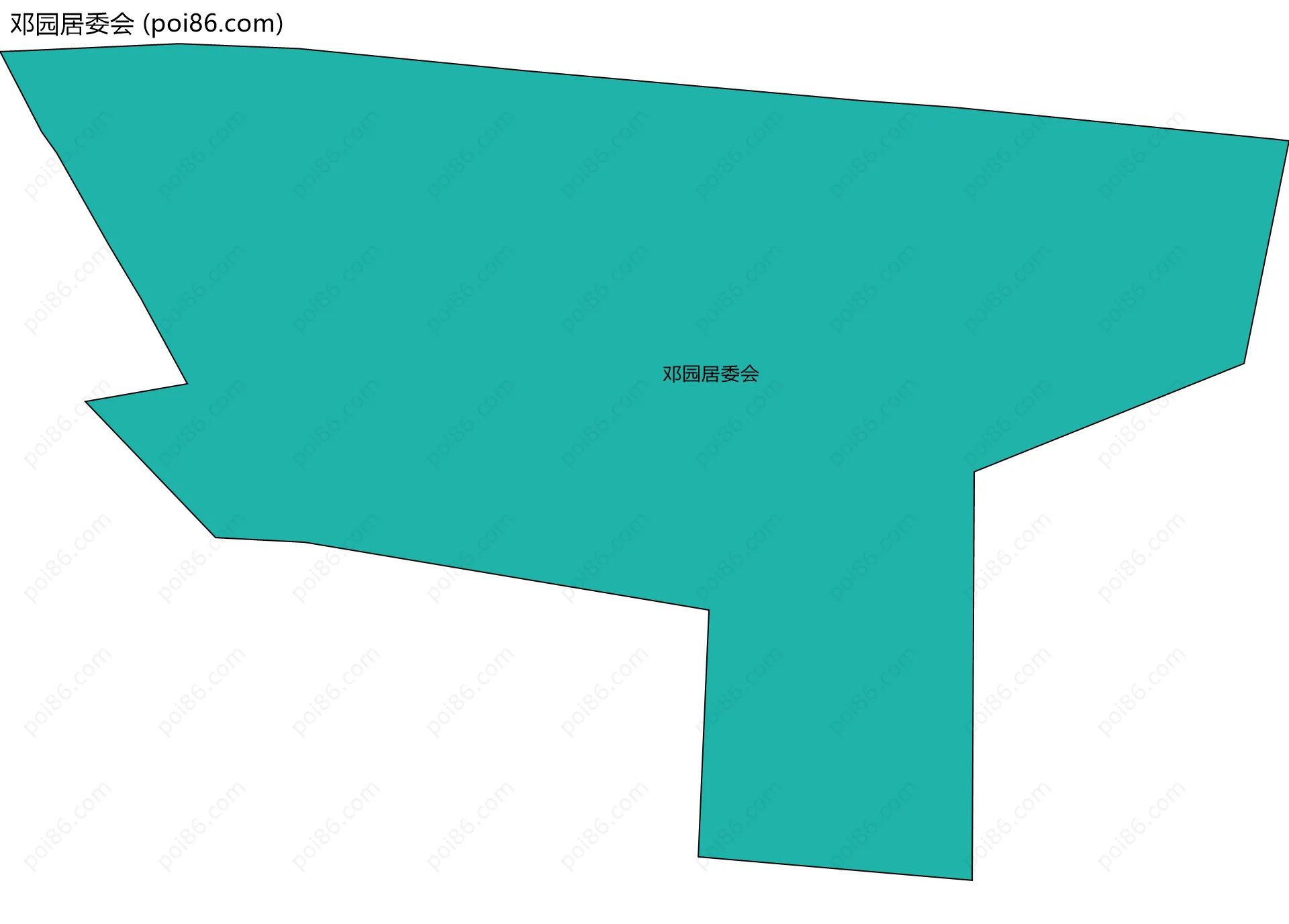 邓园居委会边界地图