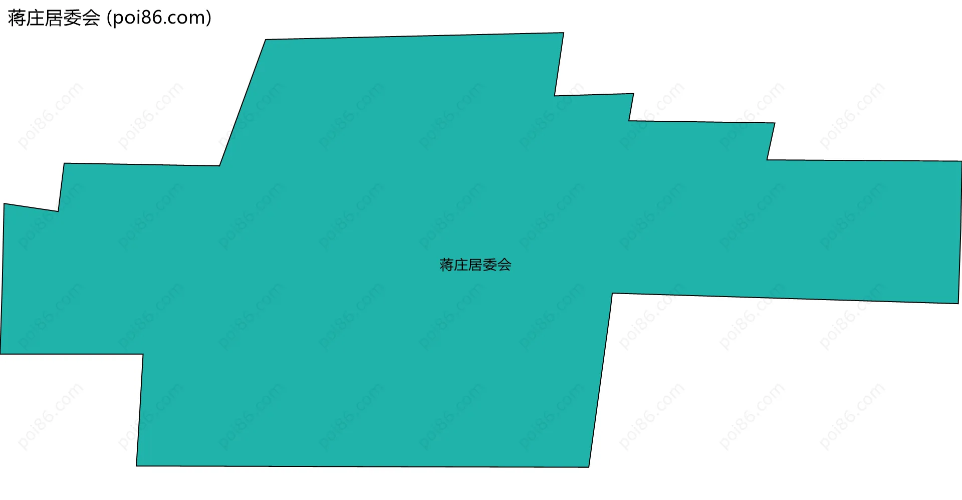 蒋庄居委会边界地图