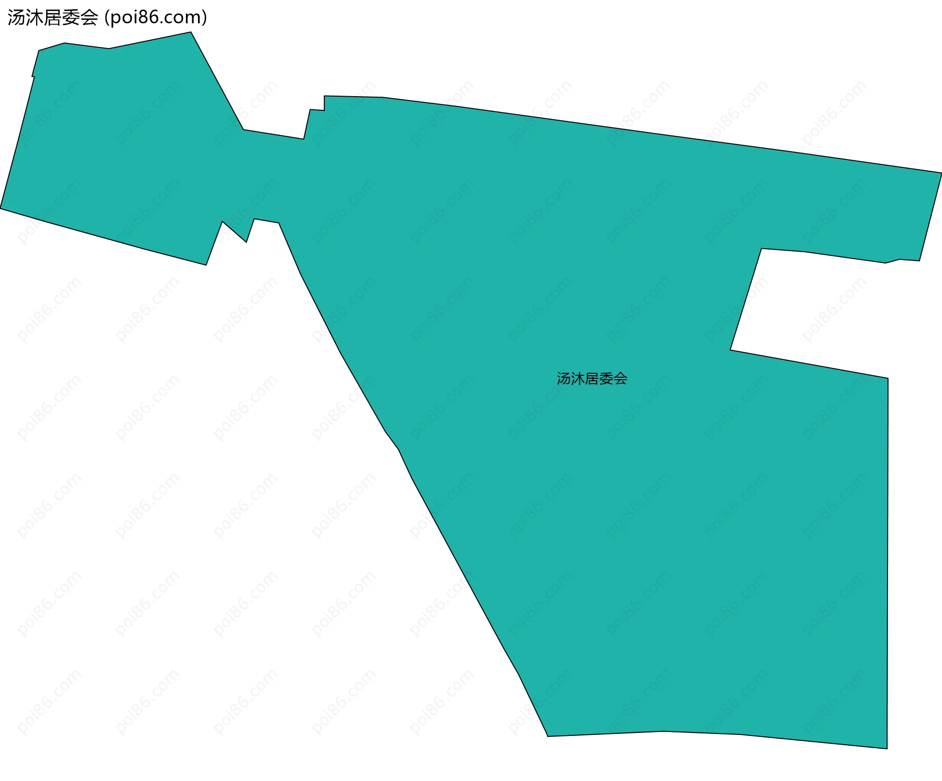 汤沐居委会边界地图