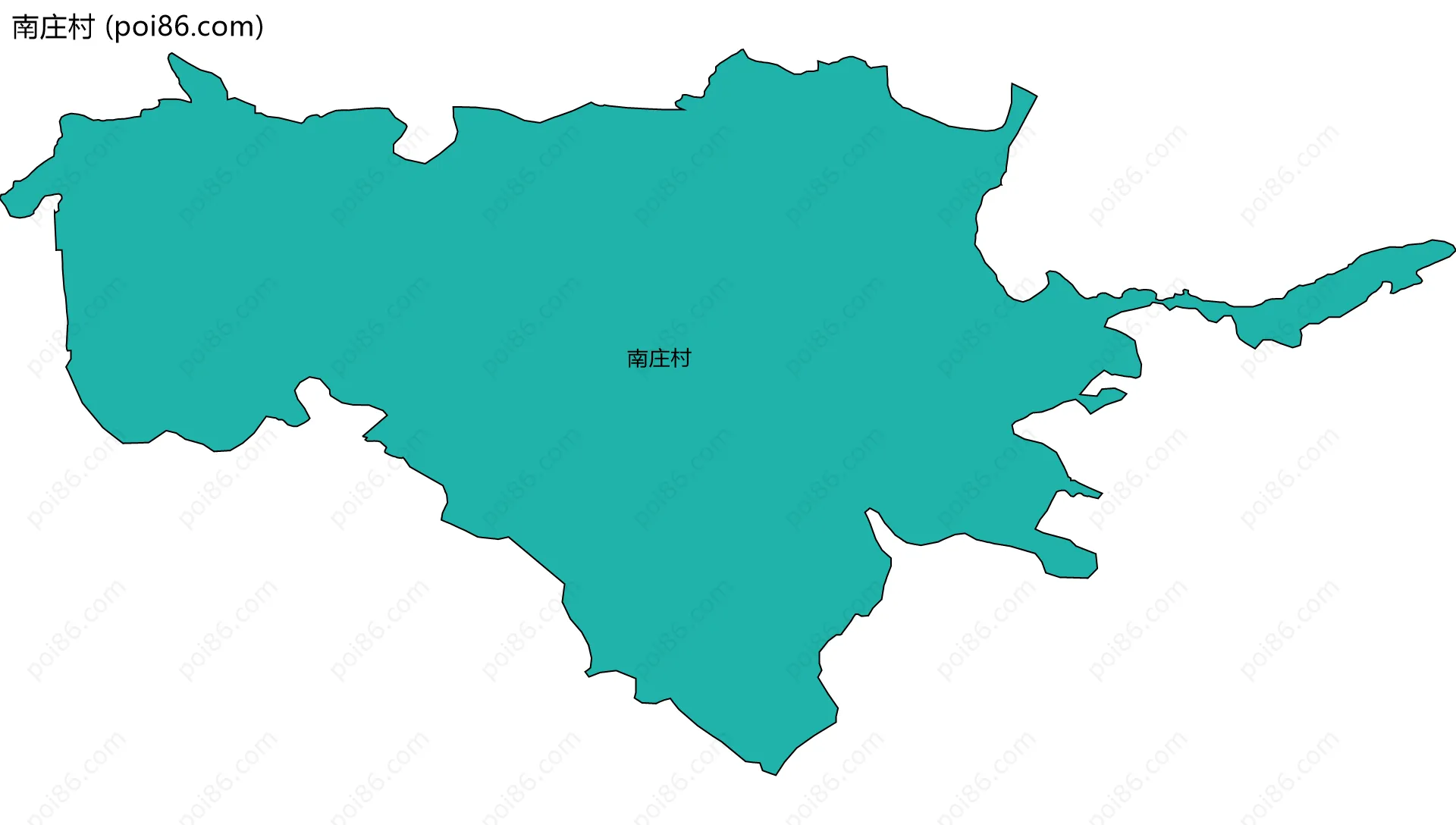 南庄村边界地图
