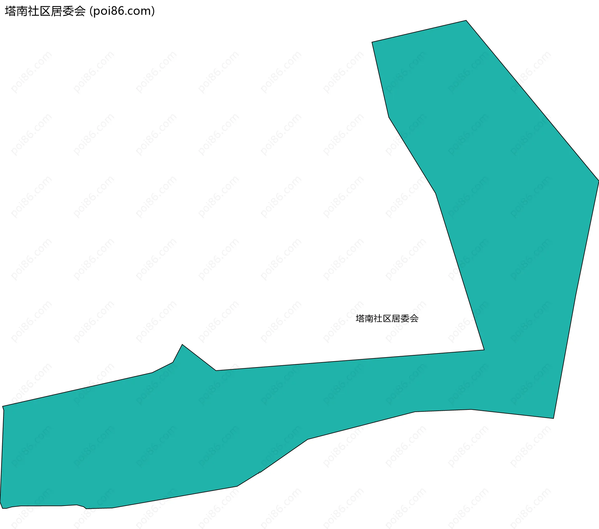 塔南社区居委会边界地图