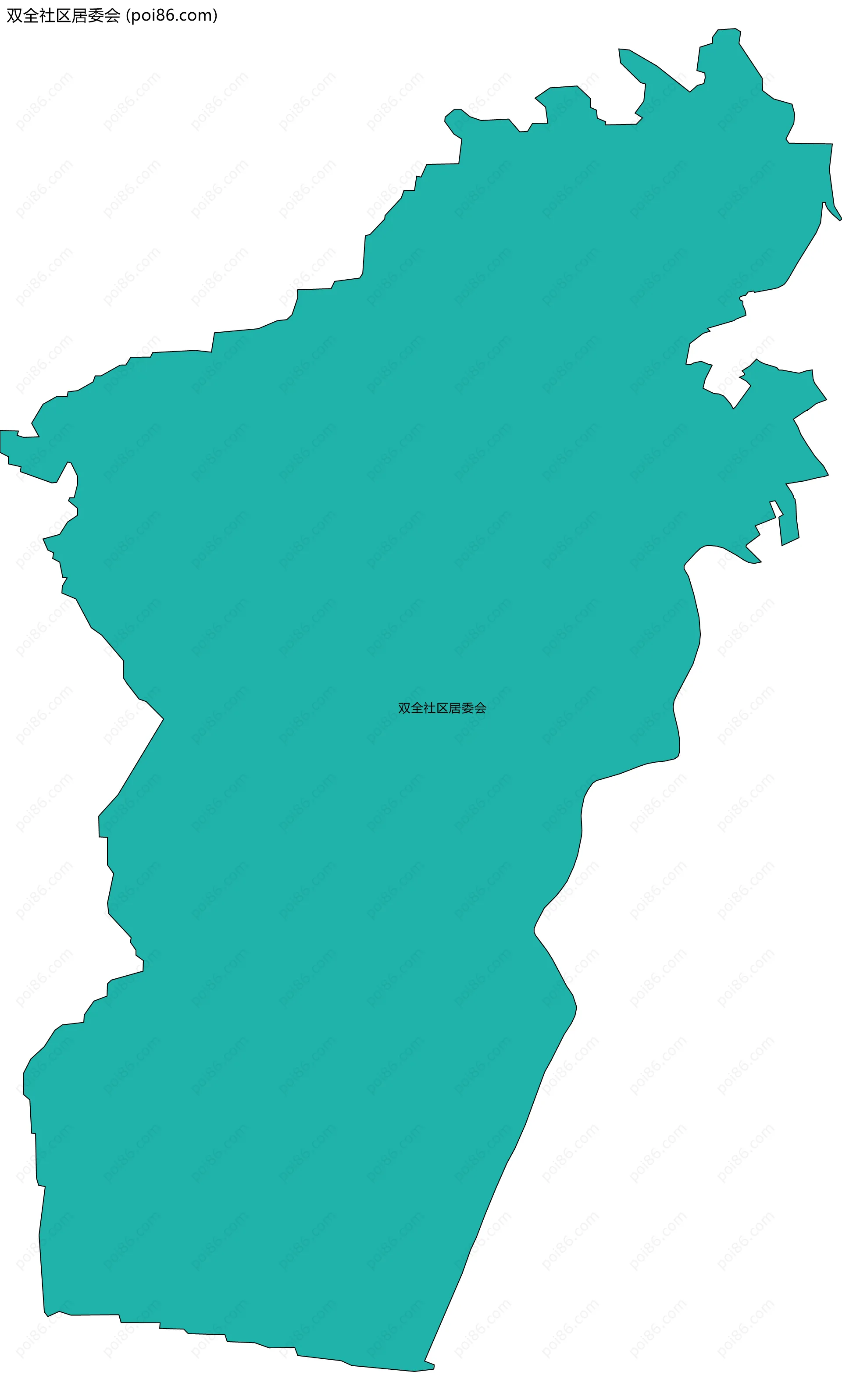 双全社区居委会边界地图