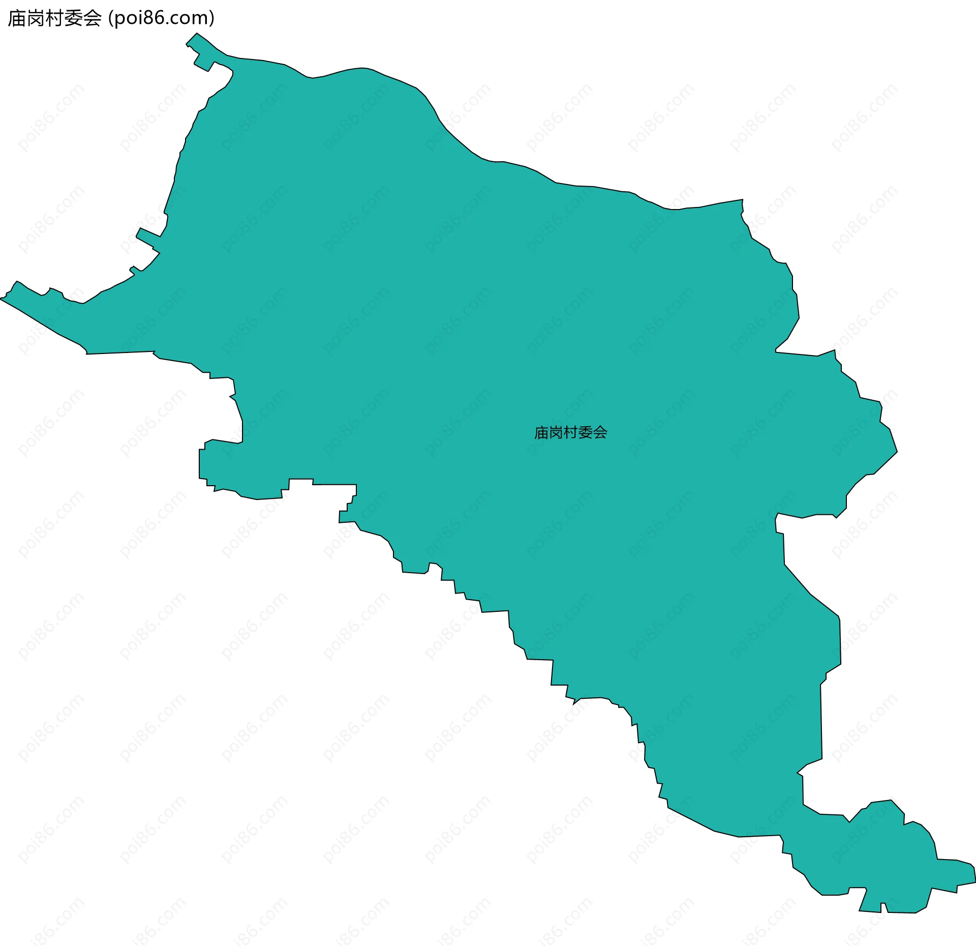 庙岗村委会边界地图