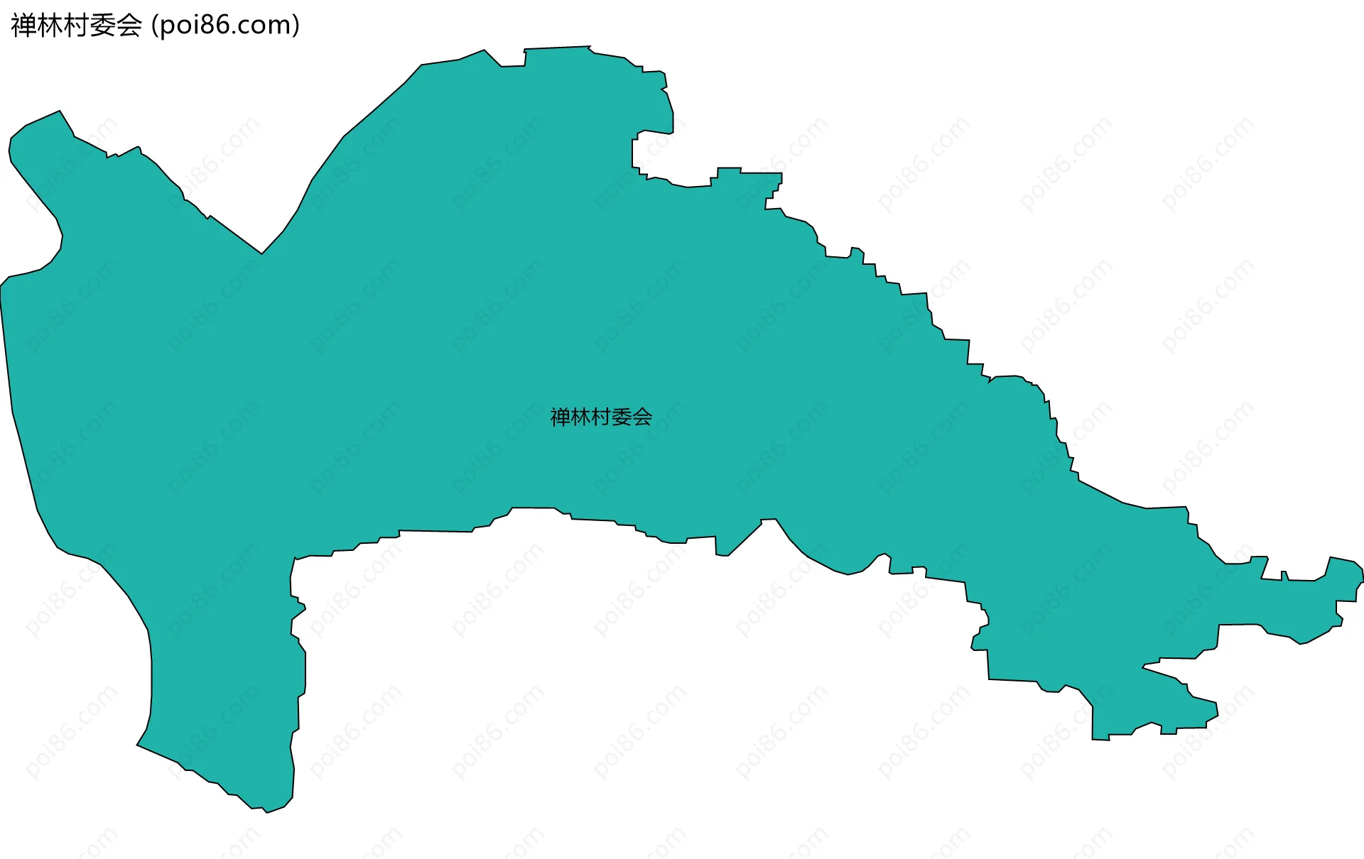 禅林村委会边界地图