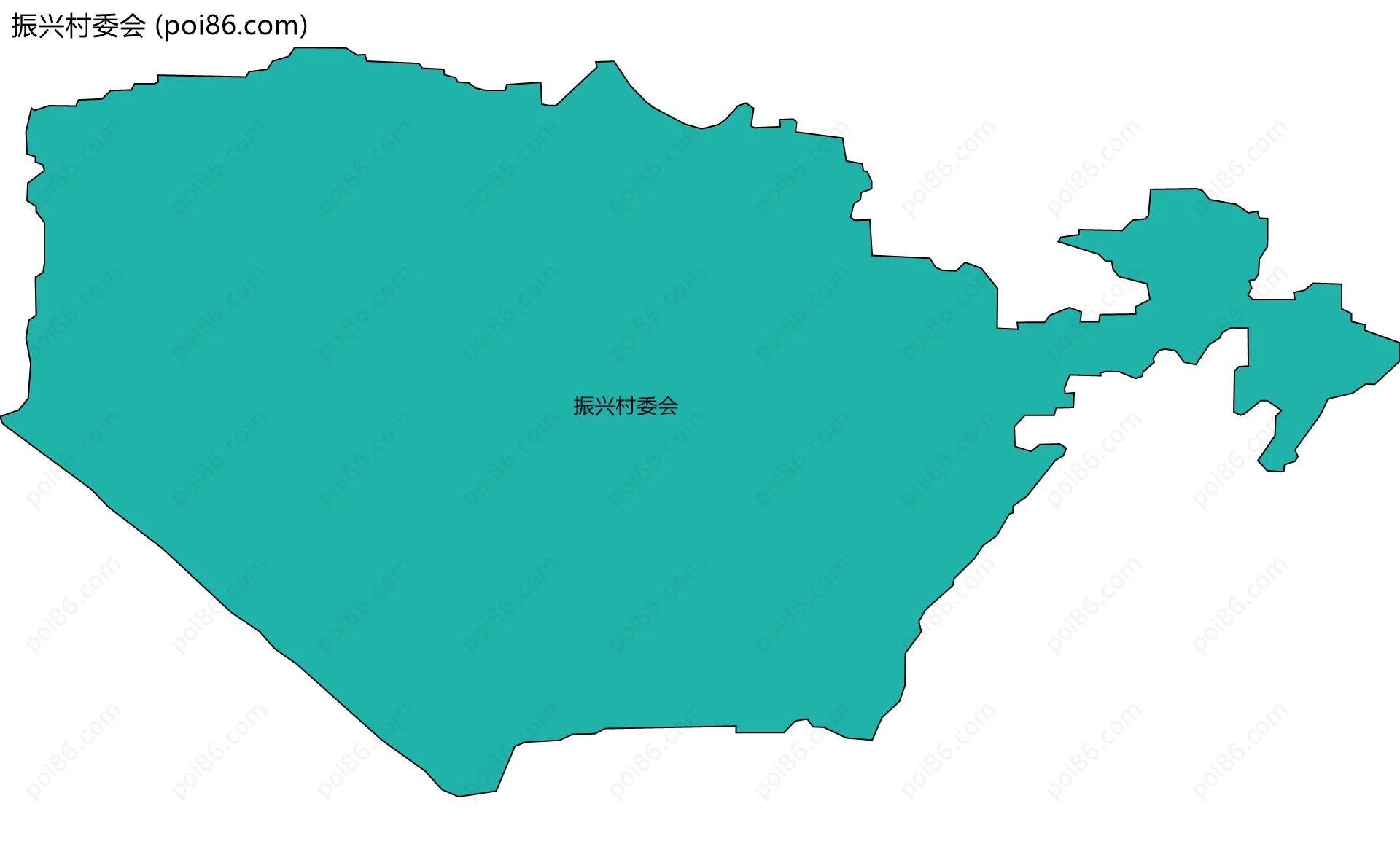 振兴村委会边界地图