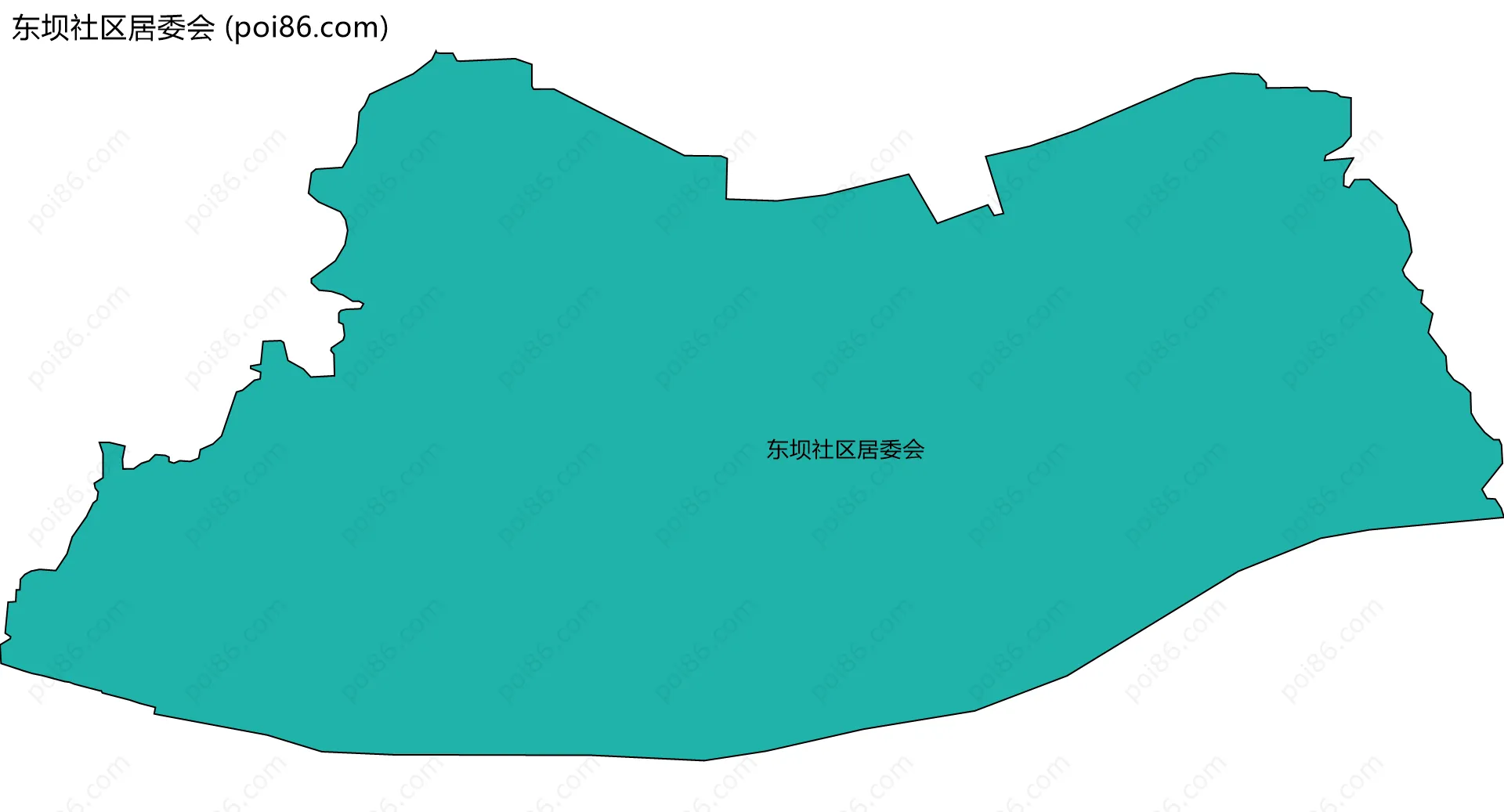 东坝社区居委会边界地图