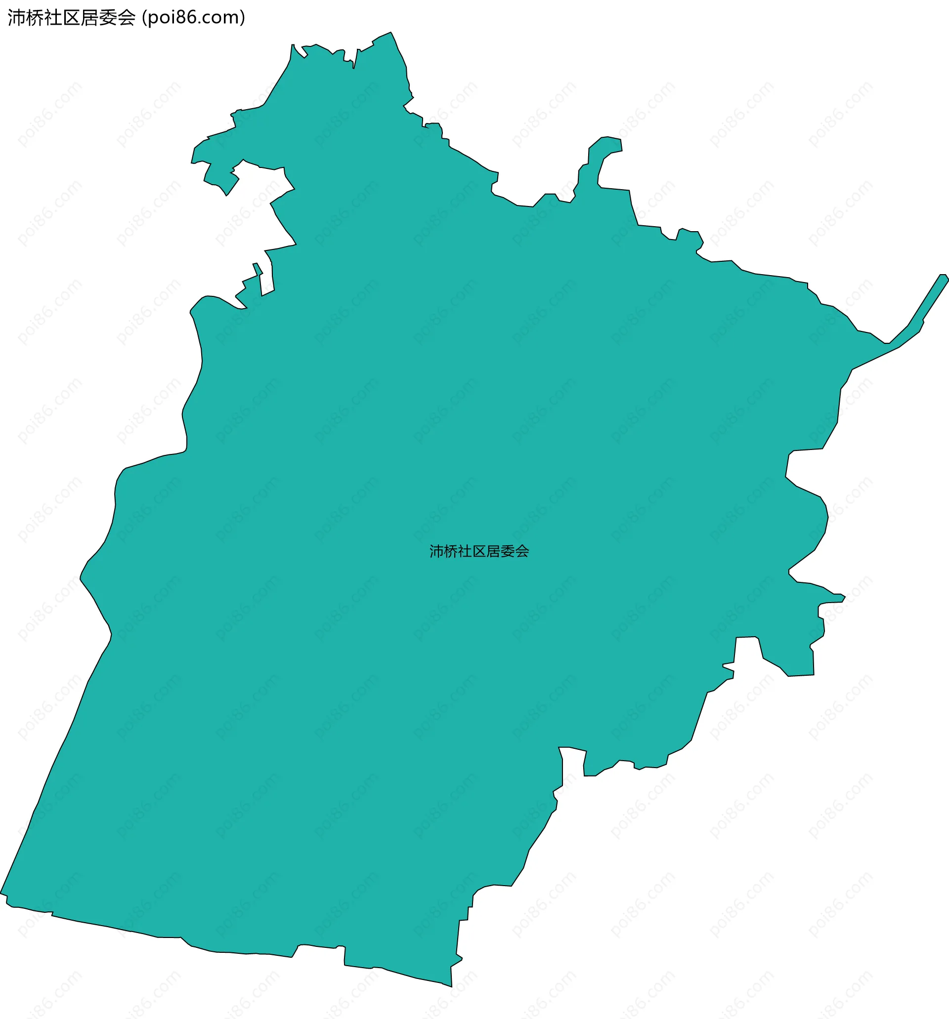 沛桥社区居委会边界地图