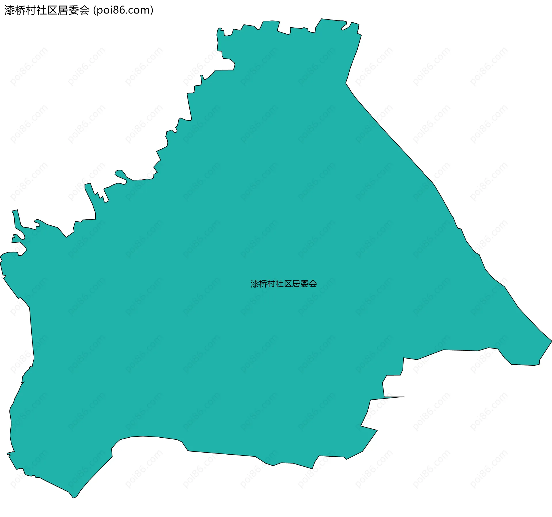 漆桥村社区居委会边界地图