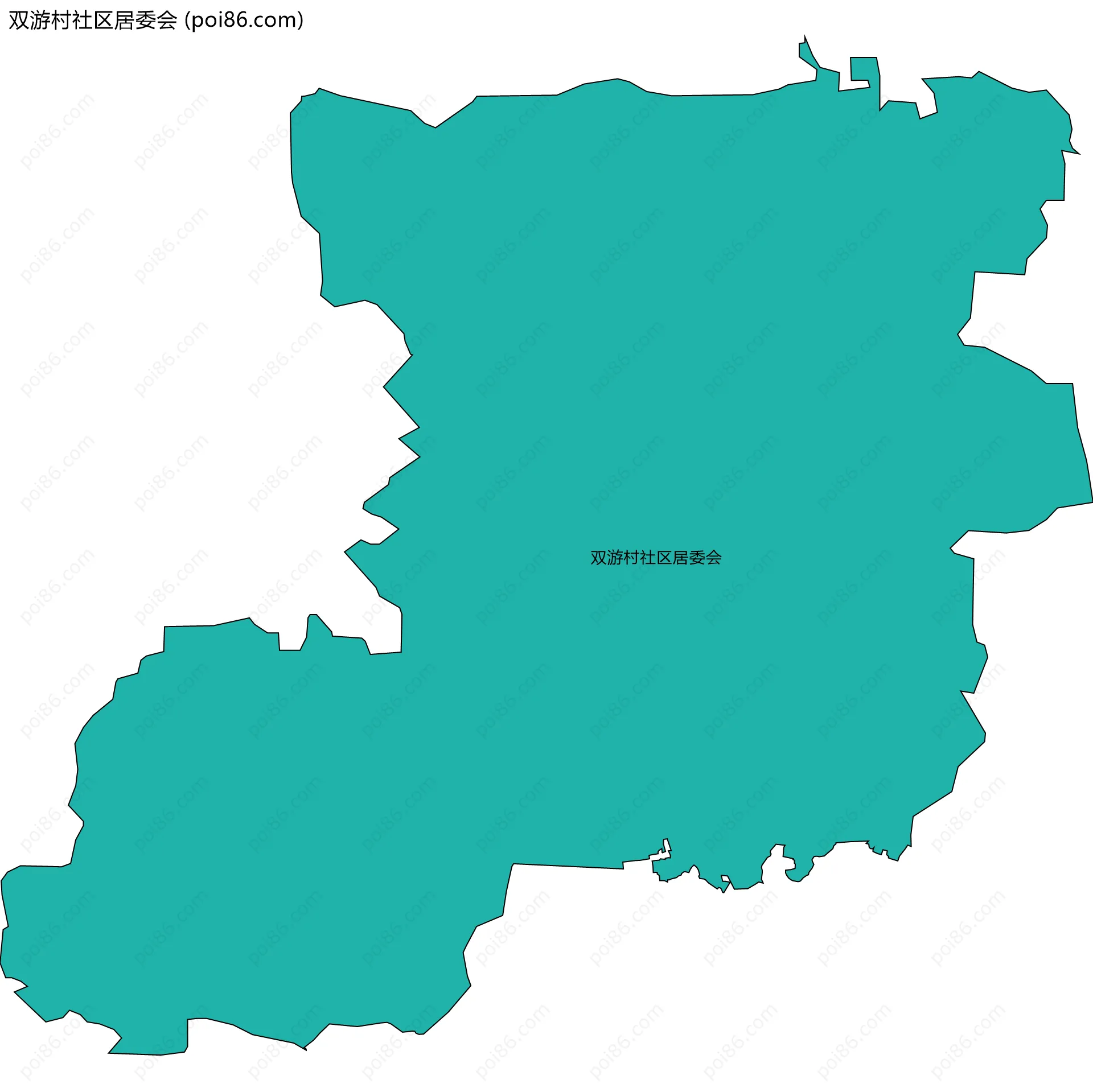 双游村社区居委会边界地图