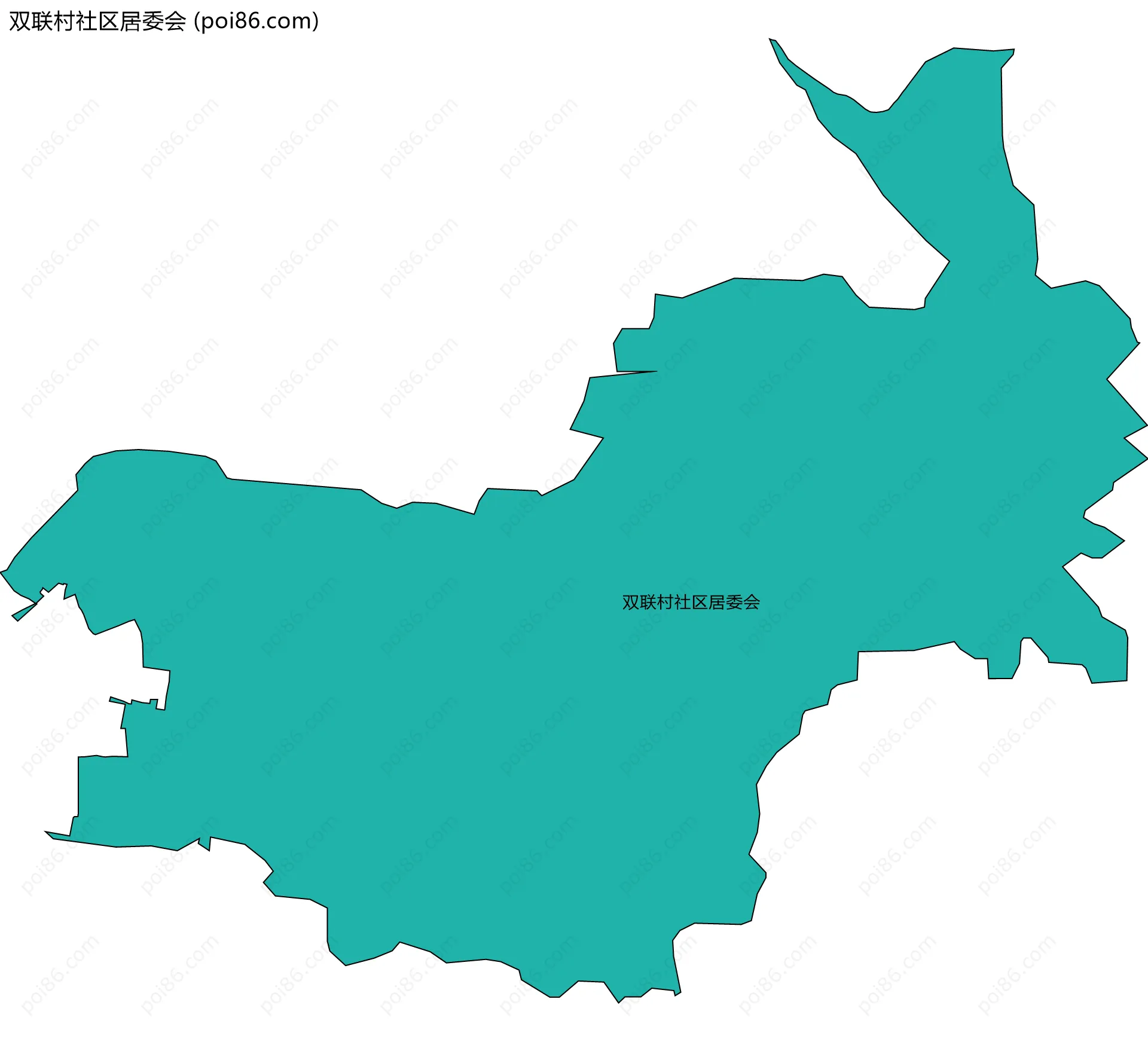 双联村社区居委会边界地图