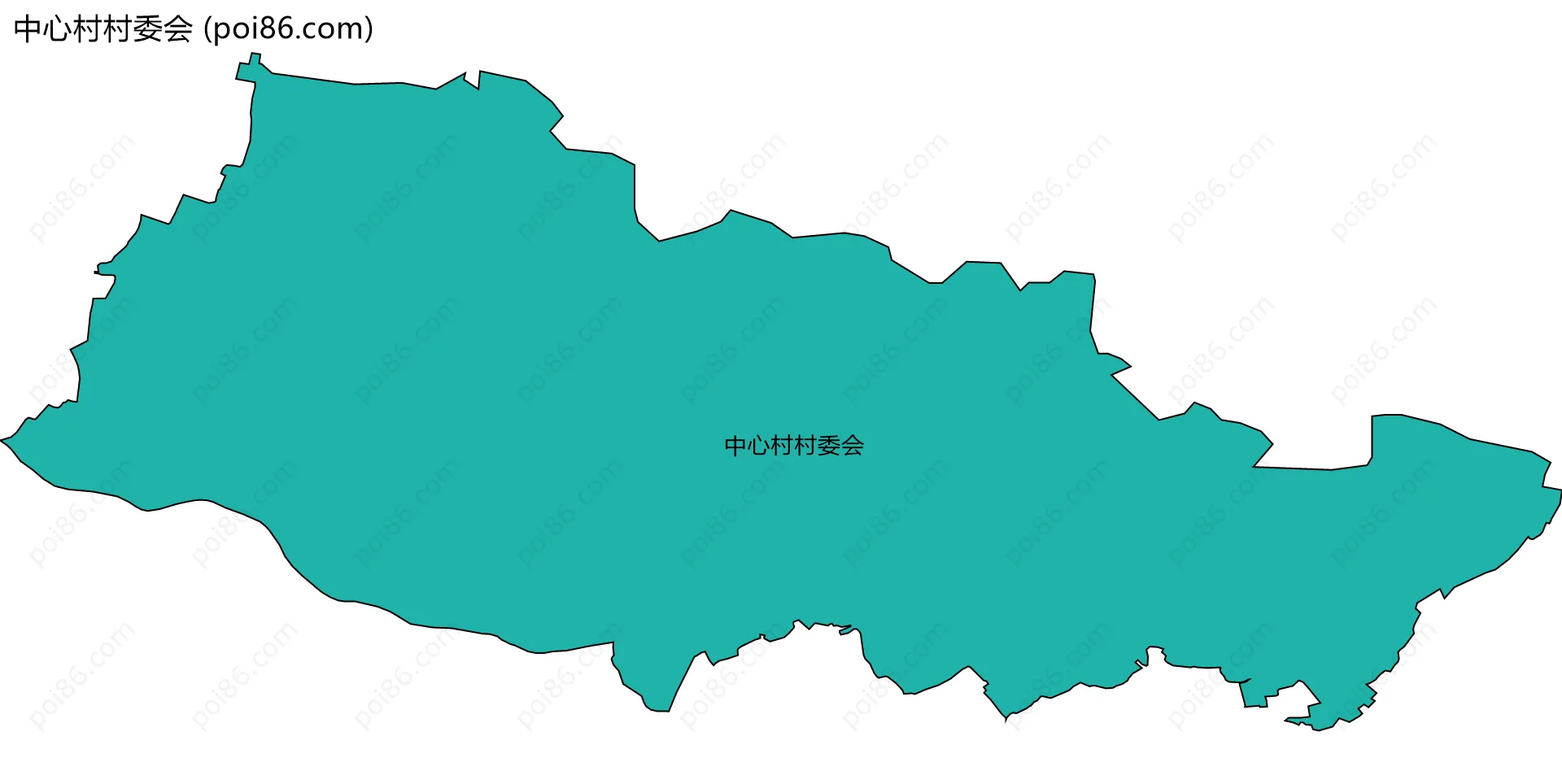 中心村村委会边界地图