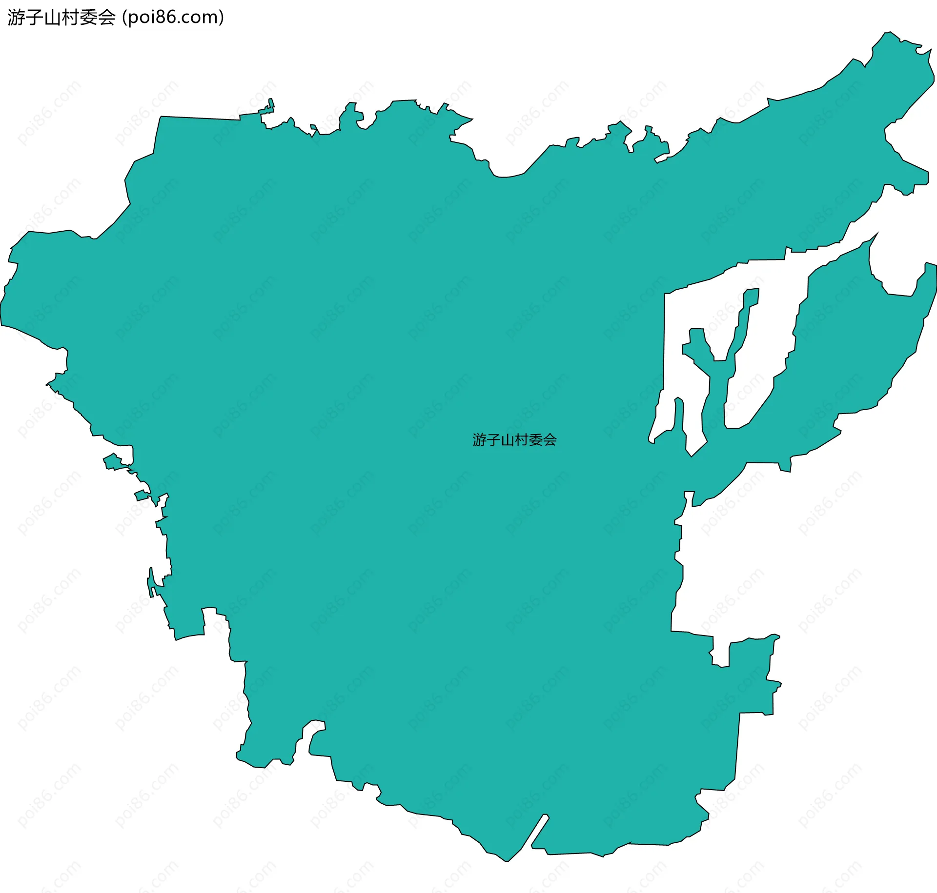 游子山村委会边界地图