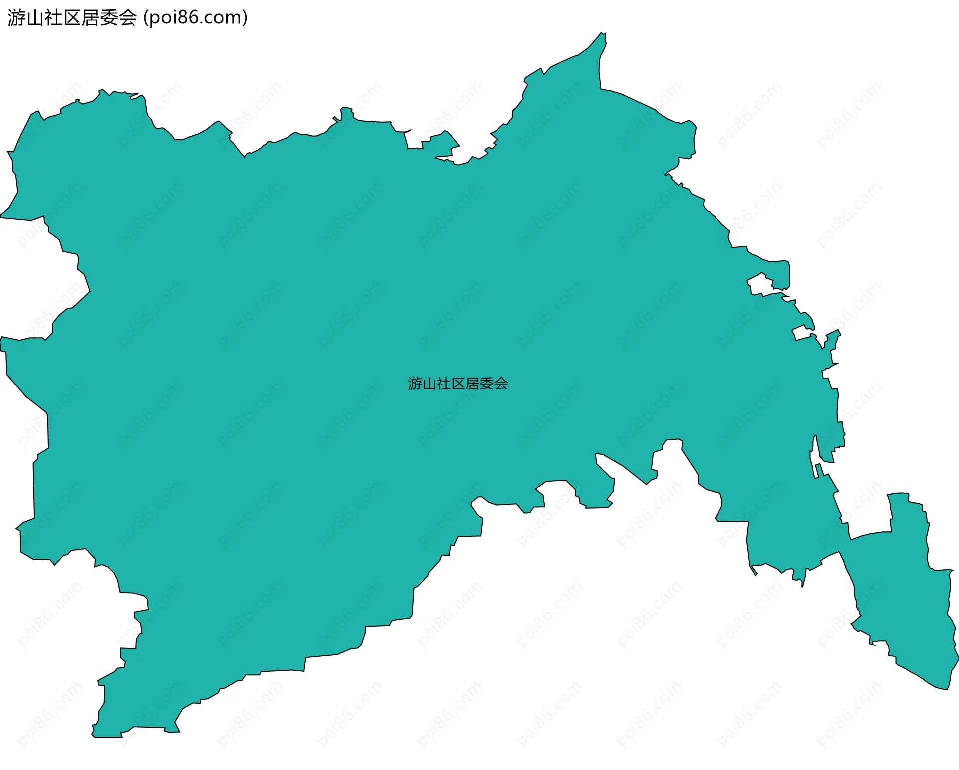 游山社区居委会边界地图