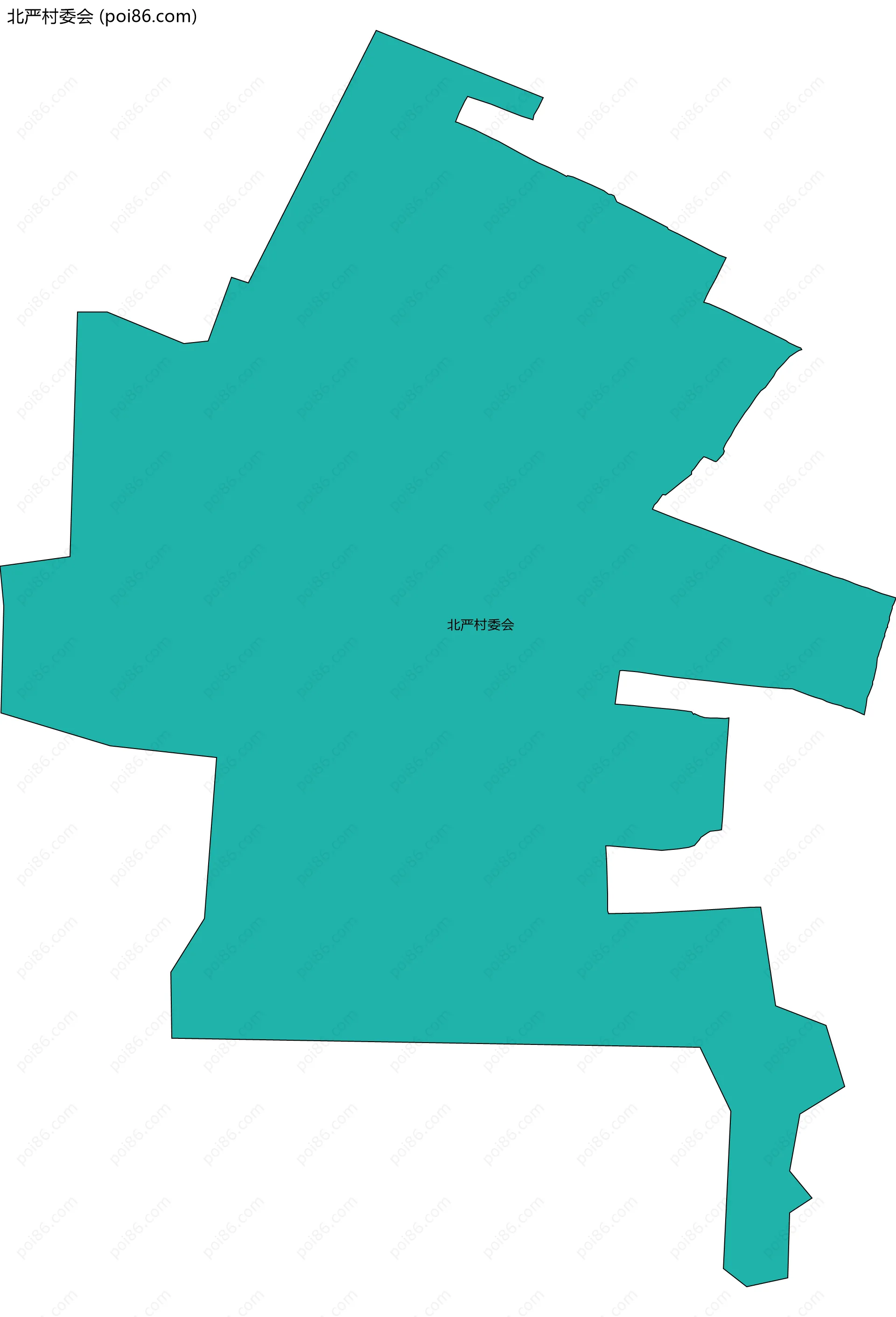 北严村委会边界地图