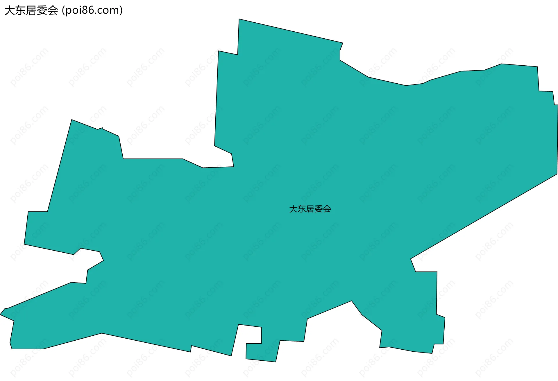 大东居委会边界地图