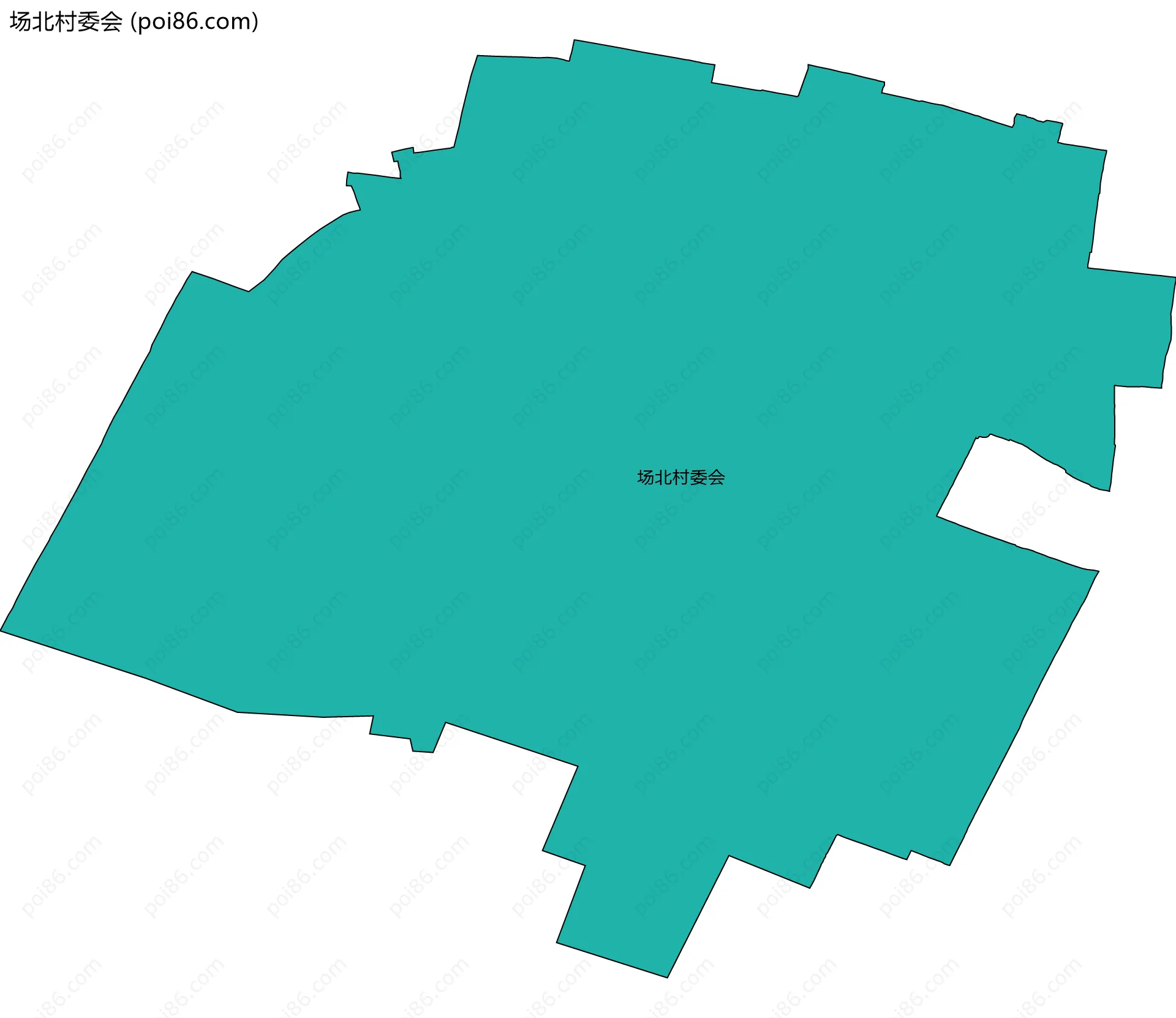 场北村委会边界地图